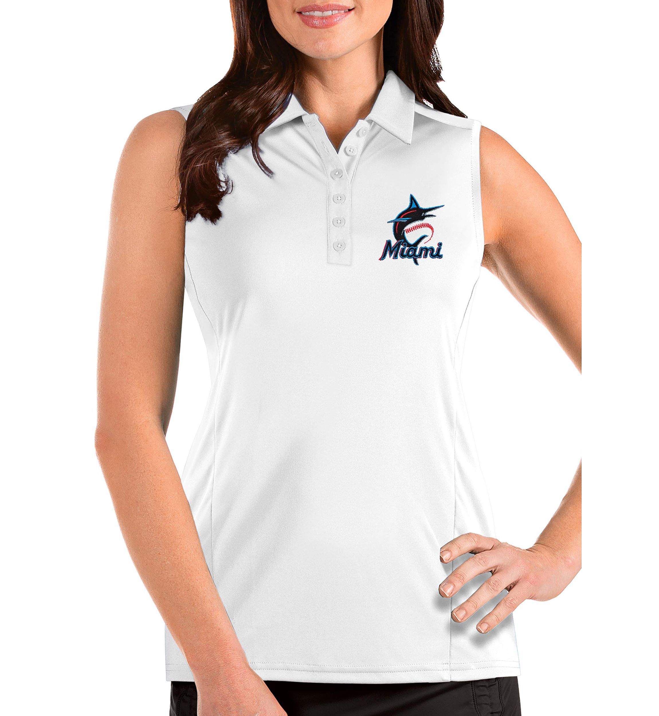 Womens MLB Miami Marlins Sleeveless Tribute Top