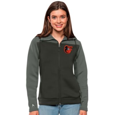 Antigua Women's Baltimore Orioles Black Protect Jacket