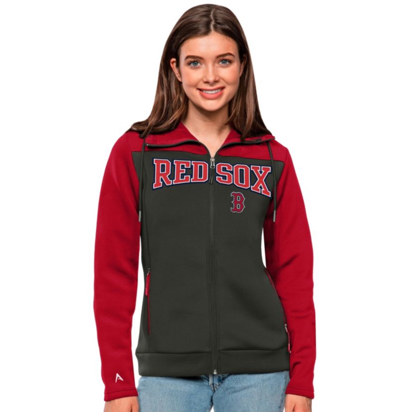 Antigua MLB Boston Red Sox Womens Protect Full Zip Hood