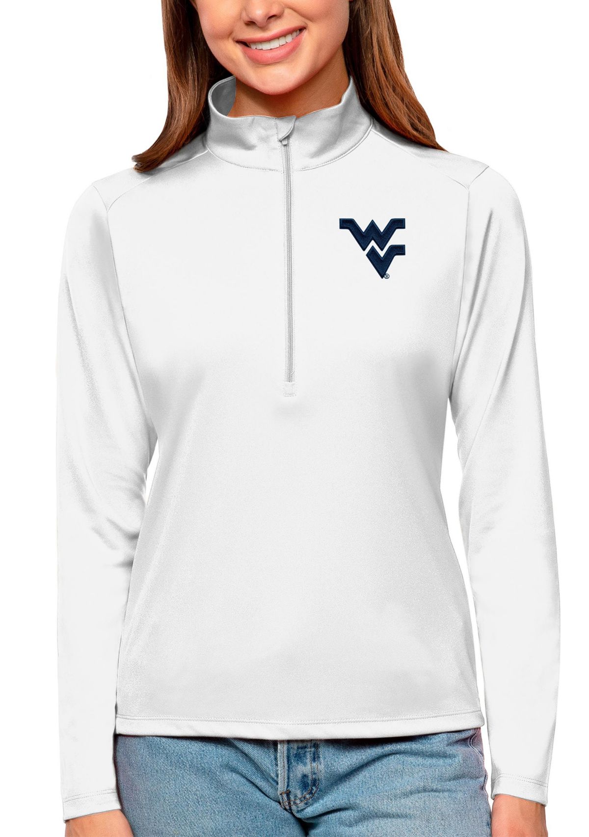 NCAA West Virginia Mountaineers Tribute Quarter-Zip Pullover Top