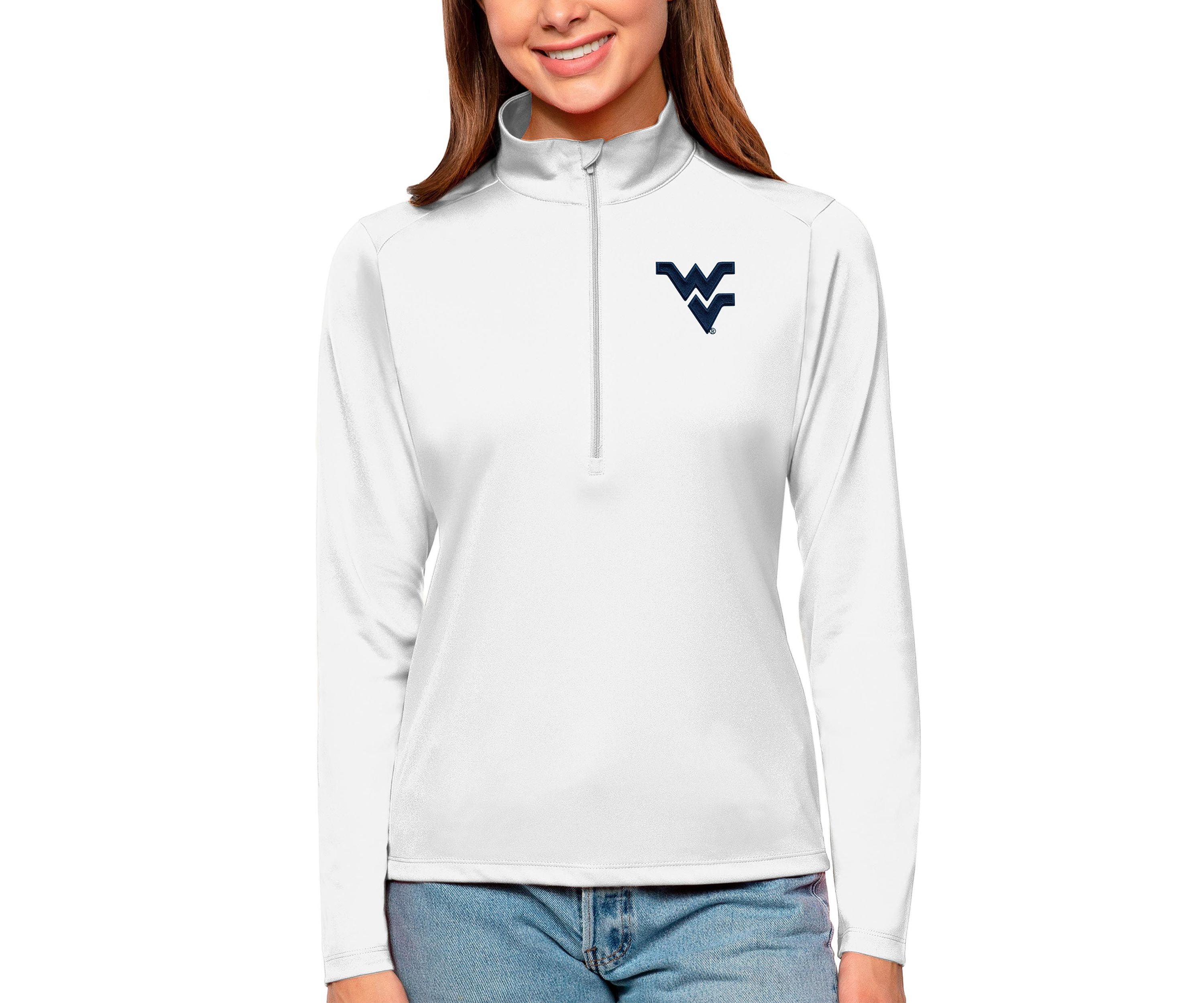 NCAA West Virginia Mountaineers Tribute Quarter-Zip Pullover Top