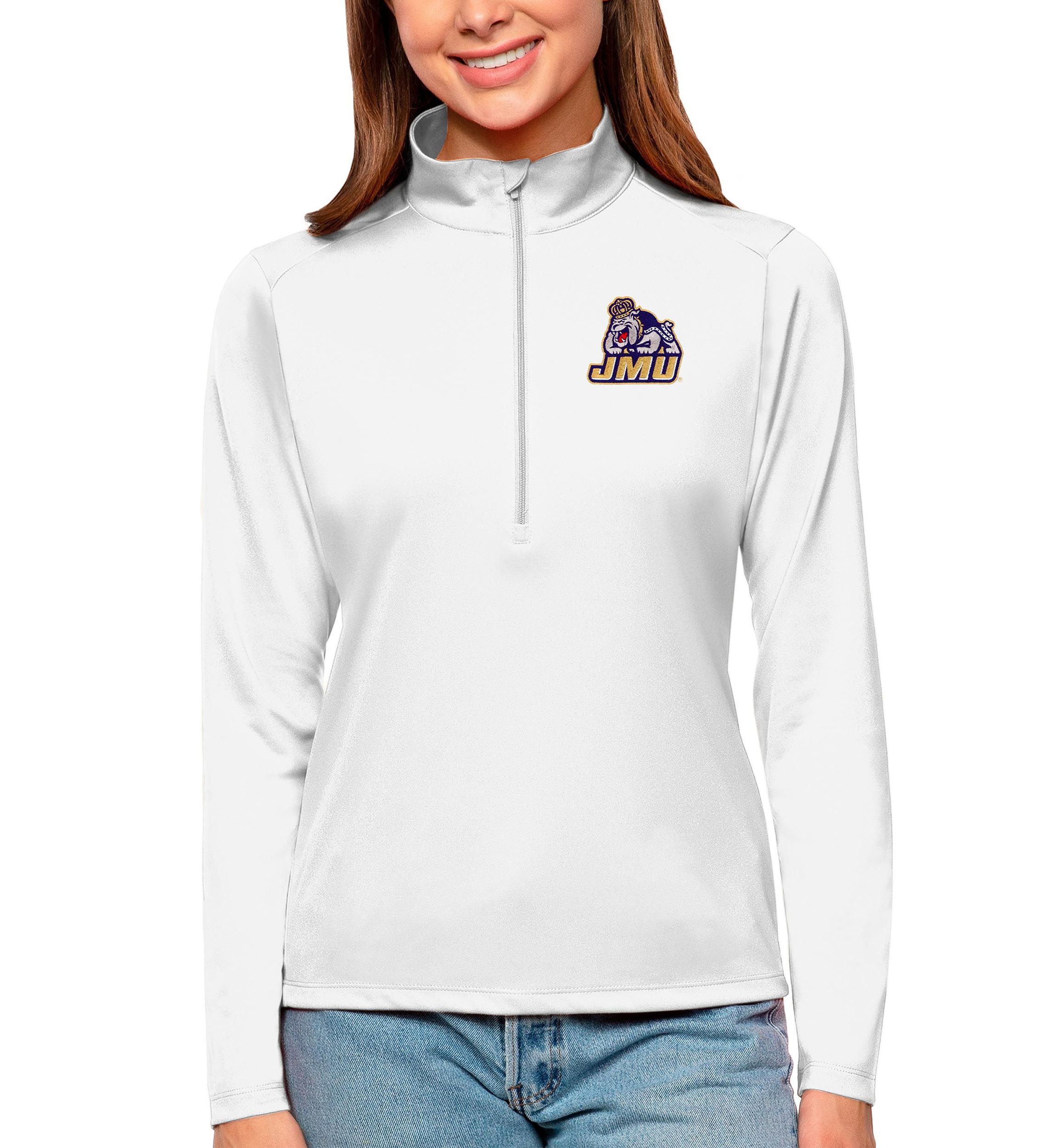 NCAA James Madison Dukes Tribute Quarter-Zip Pullover Top