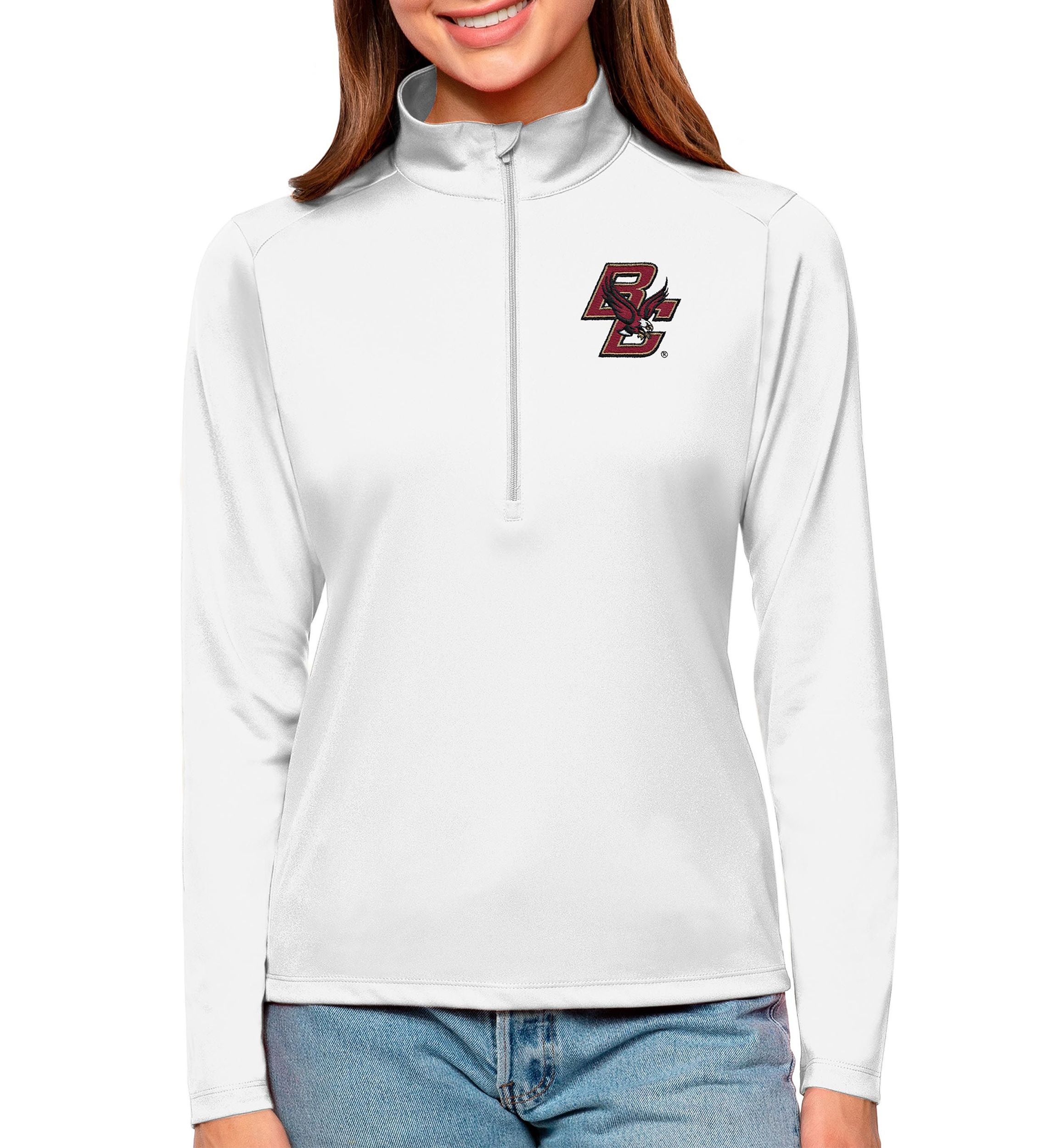 Boston College Eagles NCAA Boston NCAA Eagles Tribute Quarter-Zip Pullover Top
