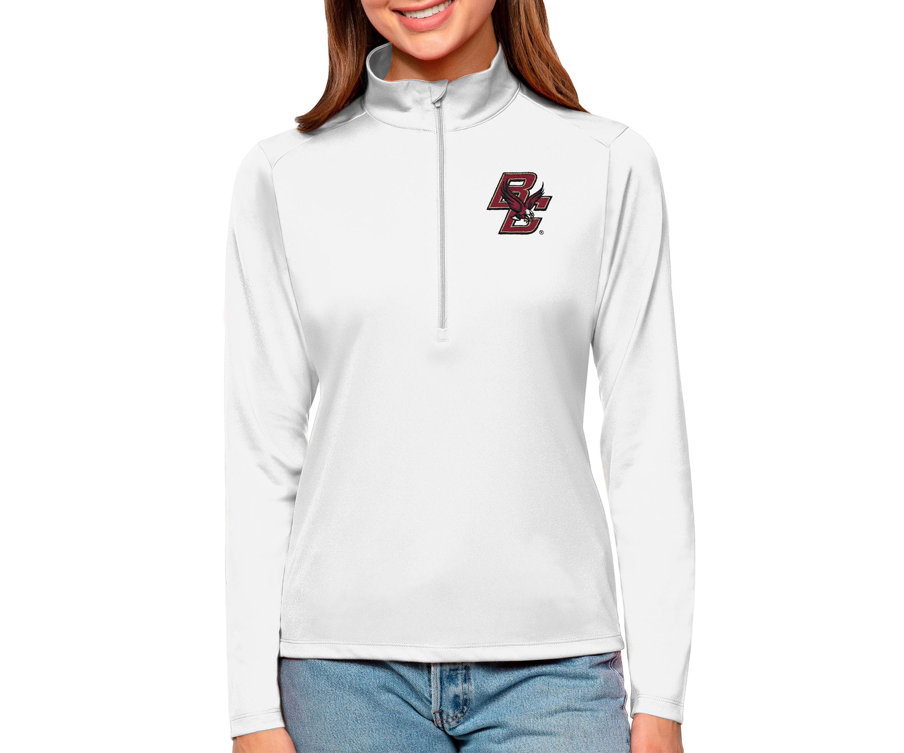 Boston College Eagles NCAA Boston NCAA Eagles Tribute Quarter-Zip Pullover Top