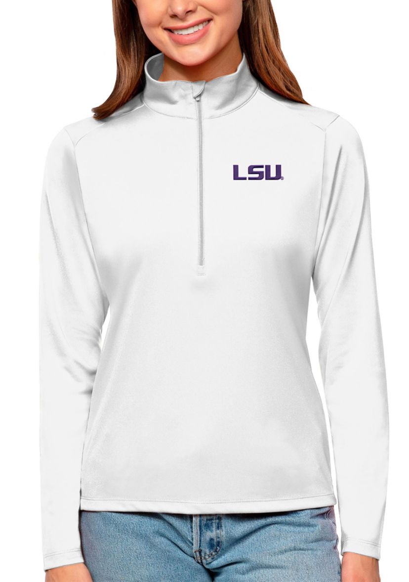 NCAA LSU Tigers Tribute Quarter-Zip Pullover Top