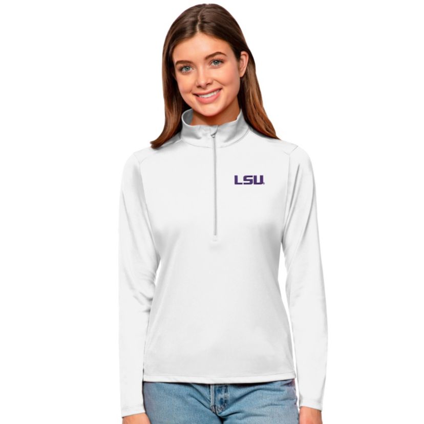 NCAA LSU Tigers Tribute Quarter-Zip Pullover Top