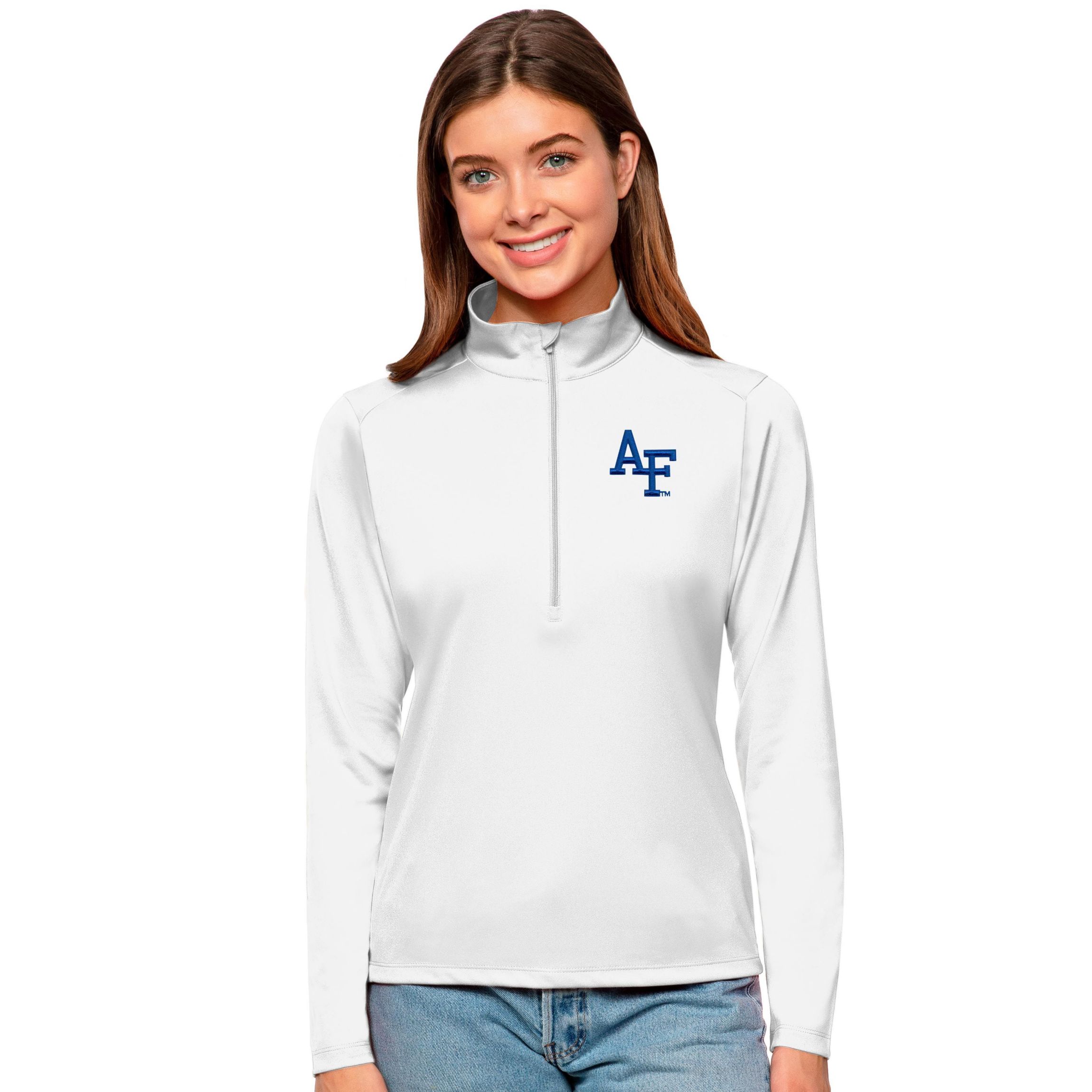 NCAA Air Force Falcons Tribute Quarter-Zip Pullover Top