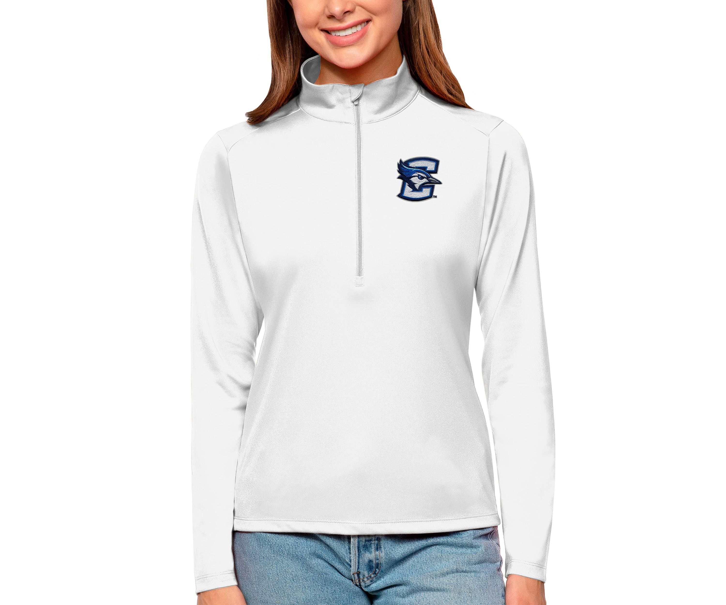 Creighton University Bluejays NCAA Creighton Bluejays Tribute Quarter-Zip Pullover Top