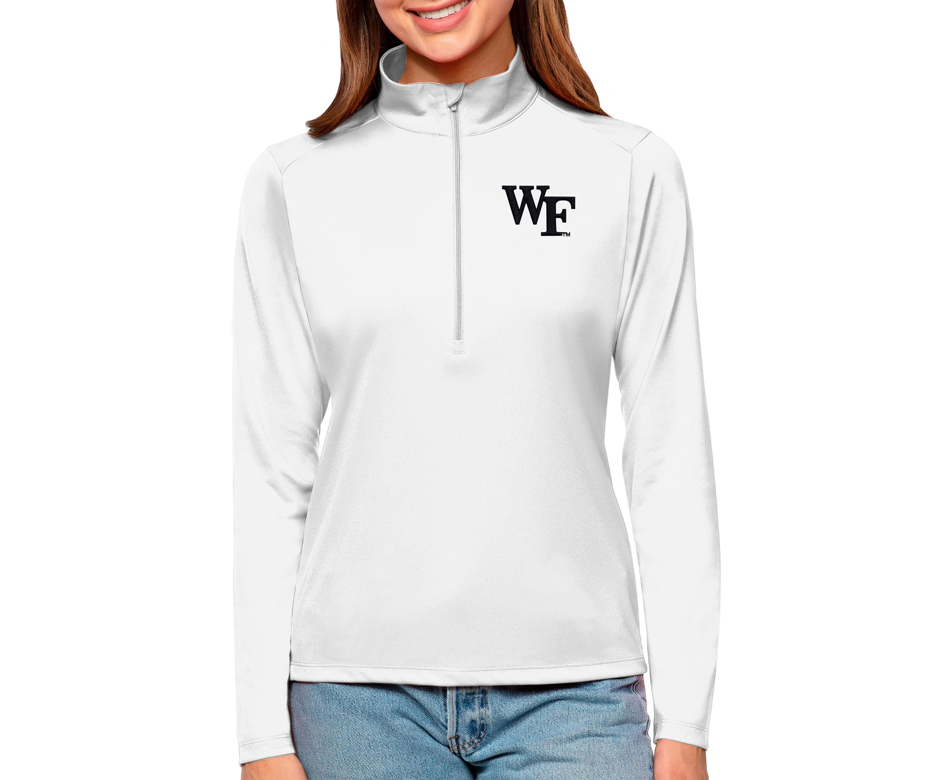 NCAA Wake Forest Demon Deacons Tribute Quarter-Zip Pullover Top