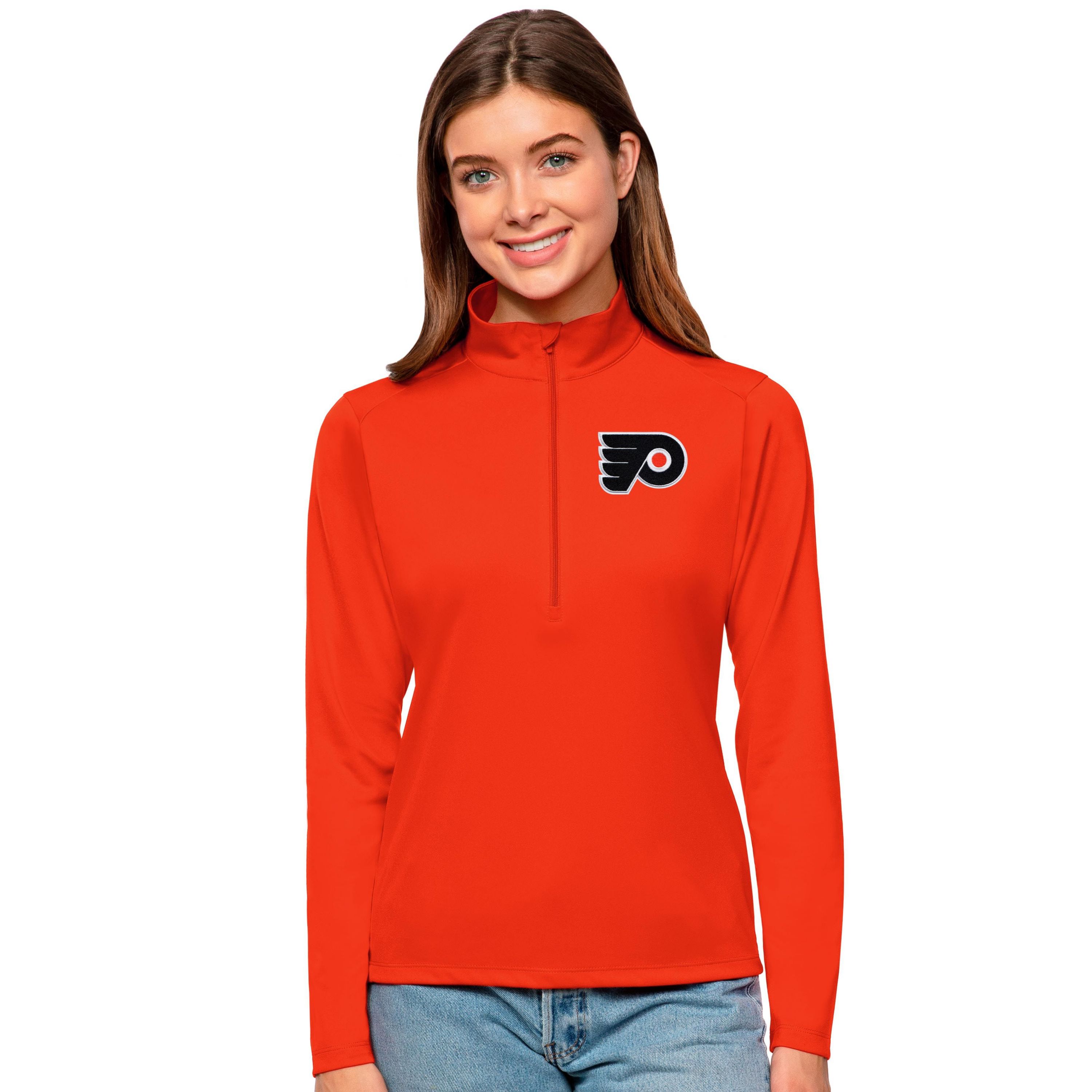 NHL Philadelphia Flyers Tribute Quarter-Zip Pullover Top