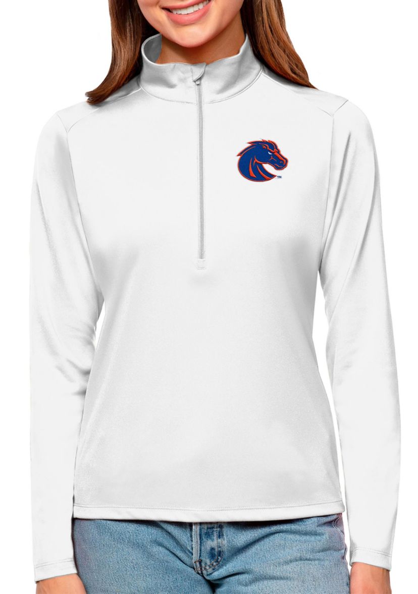 NCAA Boise State Broncos Tribute Quarter-Zip Pullover Top