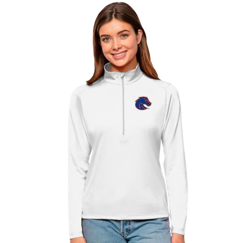 NCAA Boise State Broncos Tribute Quarter-Zip Pullover Top