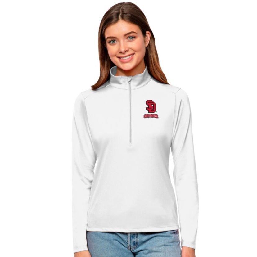 NCAA South Dakota Coyotes Tribute Quarter-Zip Pullover Top