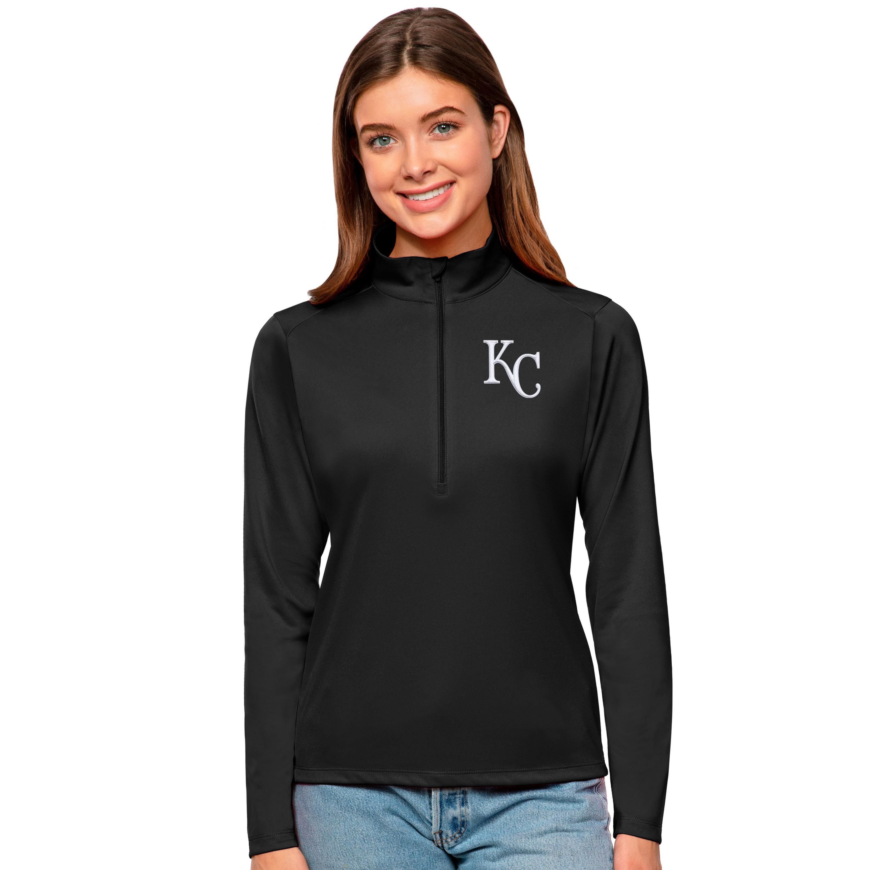 MLB Light Kansas City Royals Tribute Quarter-Zip Pullover Top