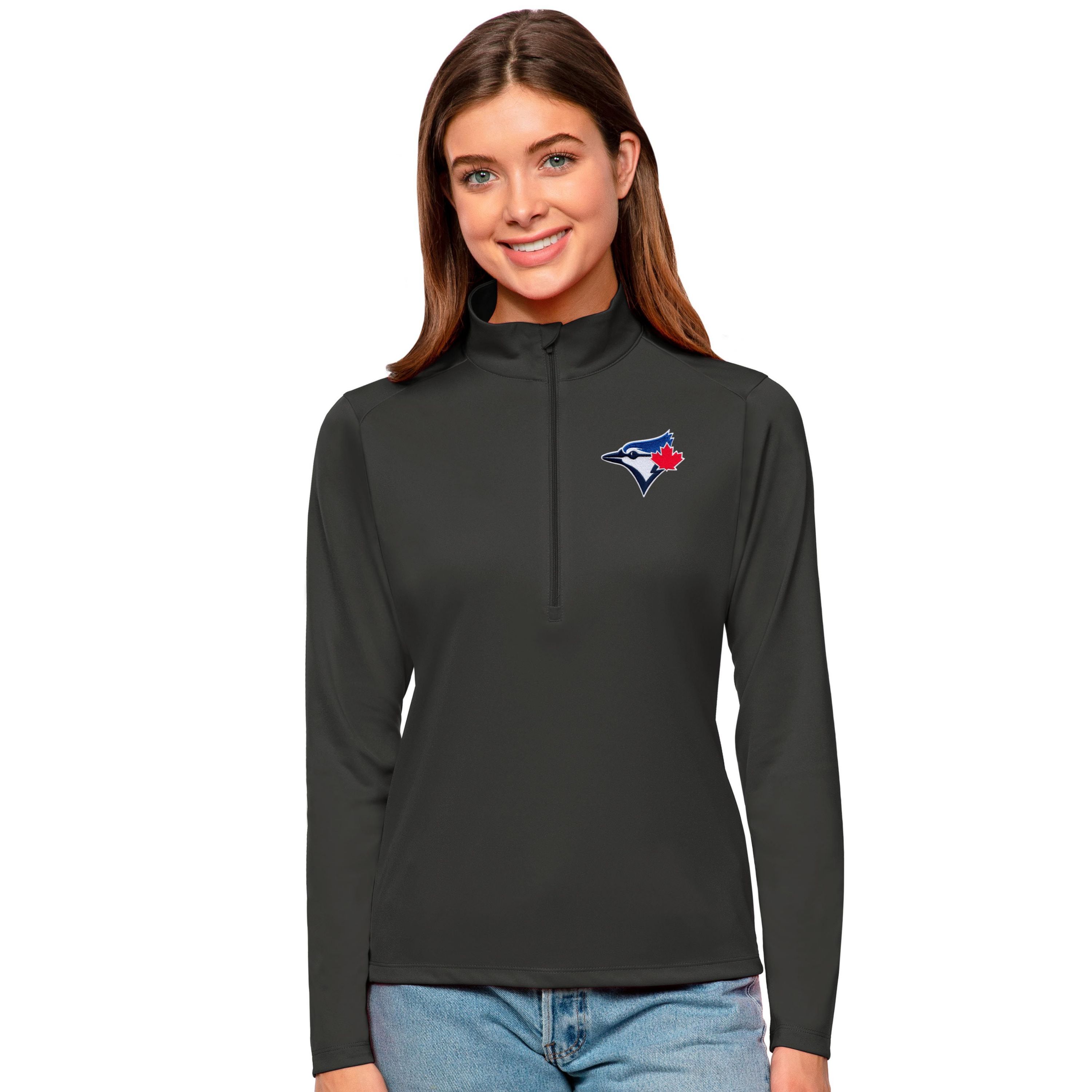 Toronto Blue Jays MLB Toronto Jays Tribute Quarter-Zip Pullover Top