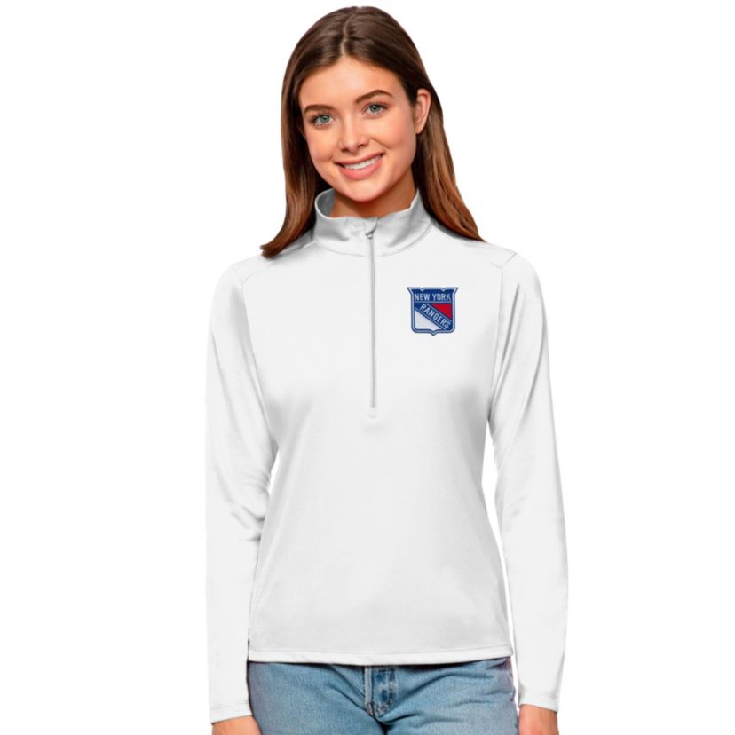 NHL New York Rangers Tribute Quarter-Zip Pullover Top