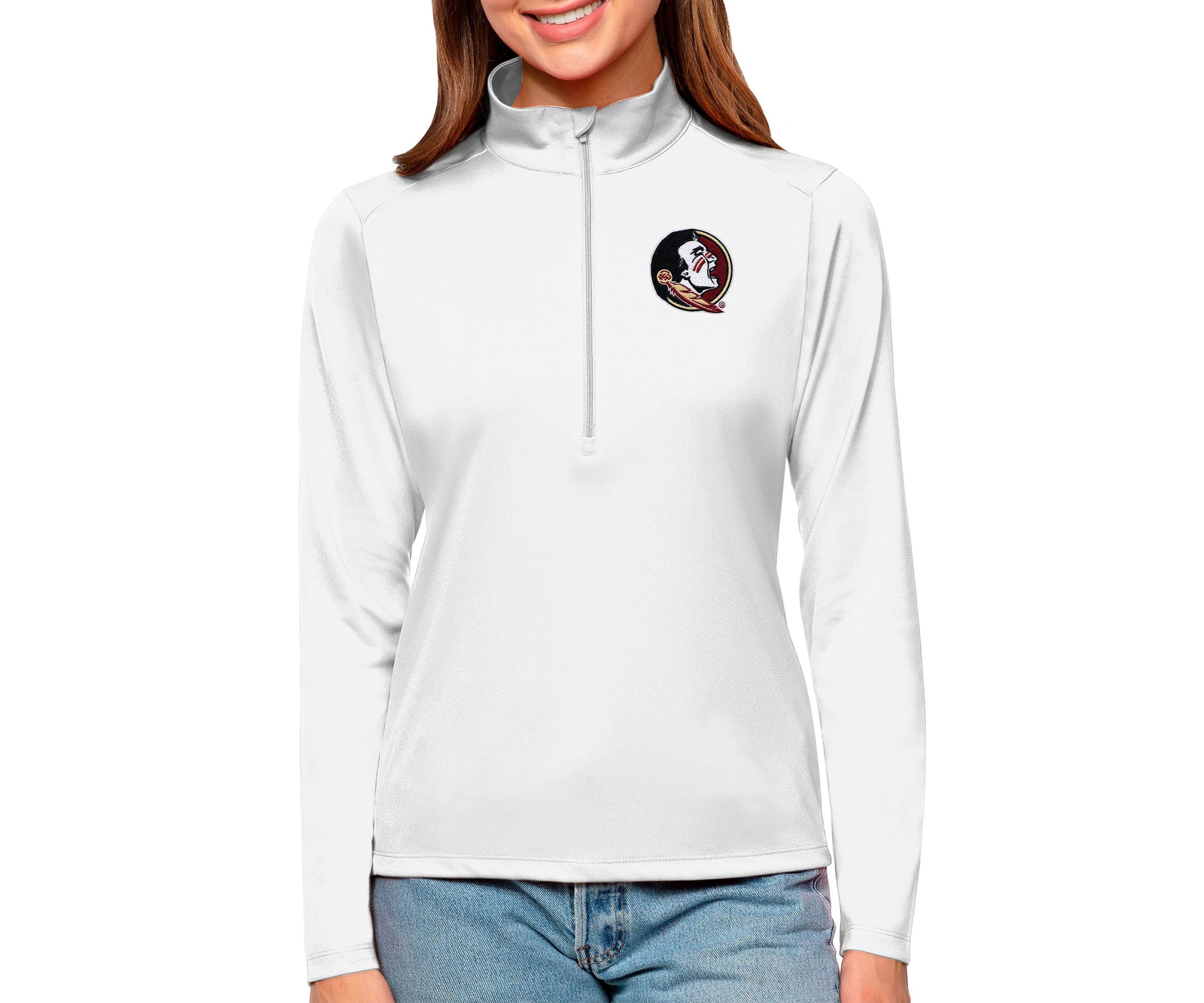 NCAA Florida State Seminoles Tribute Quarter-Zip Pullover Top