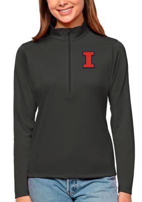 Antigua Women's NCAA Illinois Fighting Illini Tribute Quarter-Zip Pullover Top, 2X-Large -  0196759701258