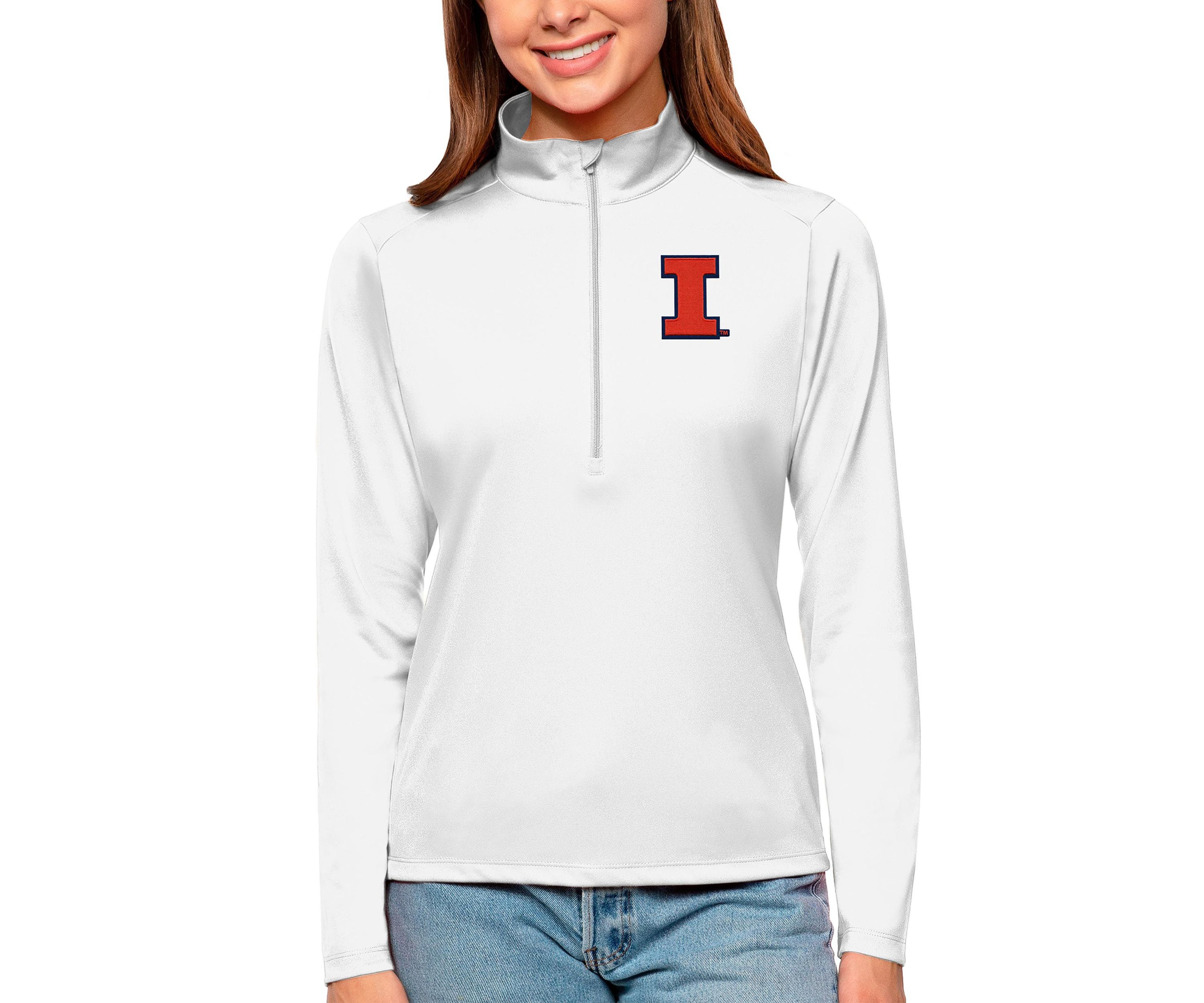 NCAA Illinois Fighting Illini Tribute Quarter-Zip Pullover Top