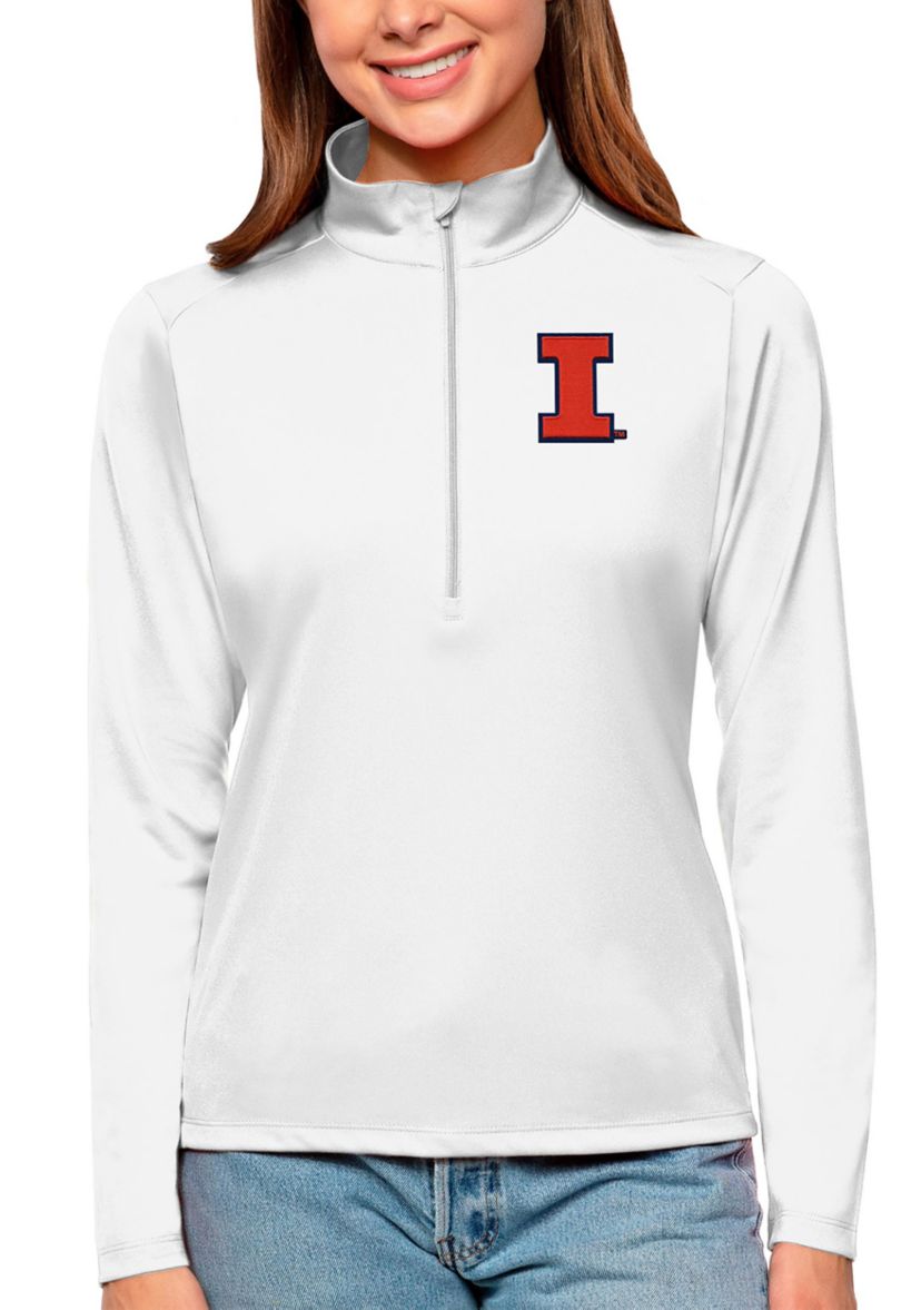 NCAA Illinois Fighting Illini Tribute Quarter-Zip Pullover Top