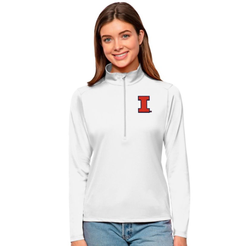 NCAA Illinois Fighting Illini Tribute Quarter-Zip Pullover Top