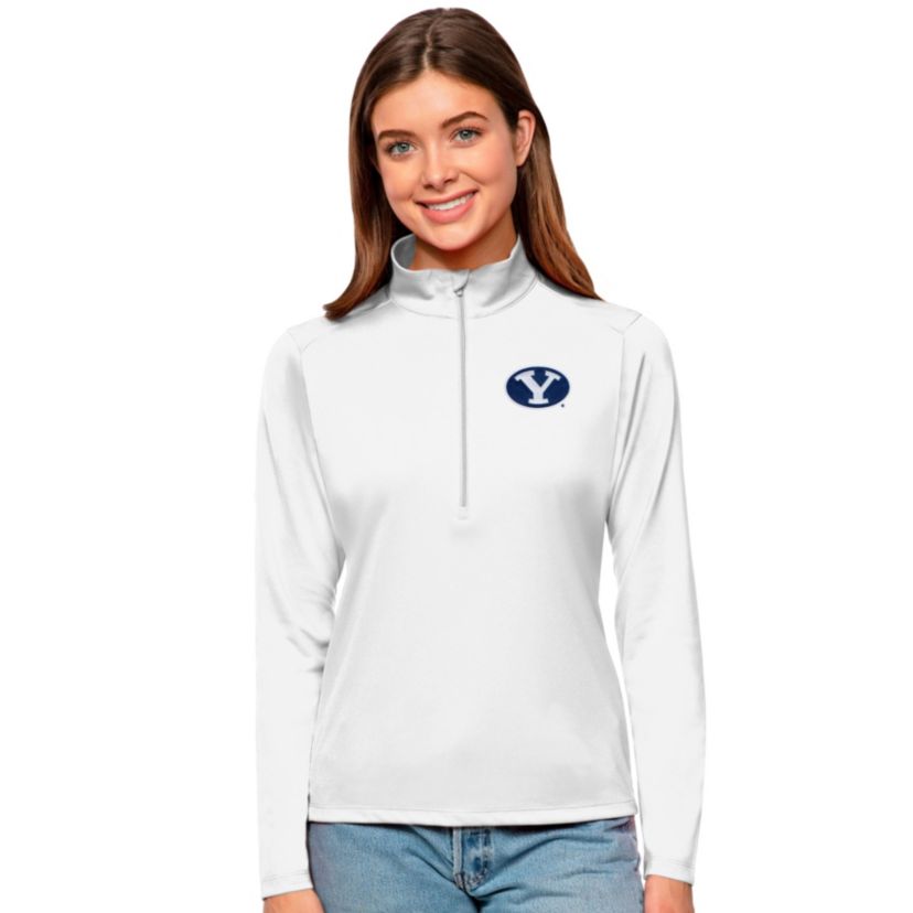 NCAA BYU Cougars Tribute Quarter-Zip Pullover Top