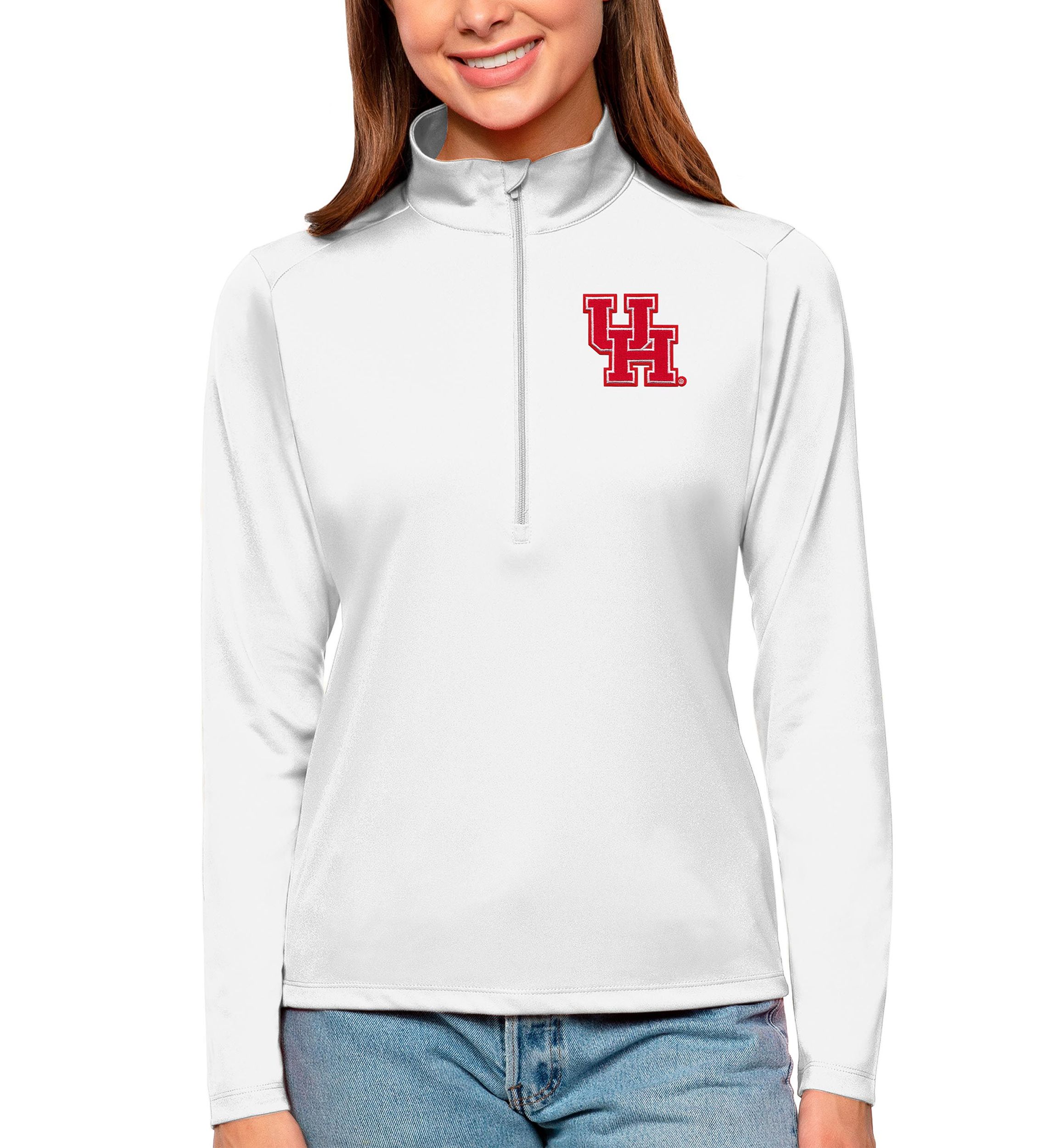 NCAA Houston Cougars Tribute Quarter-Zip Pullover Top