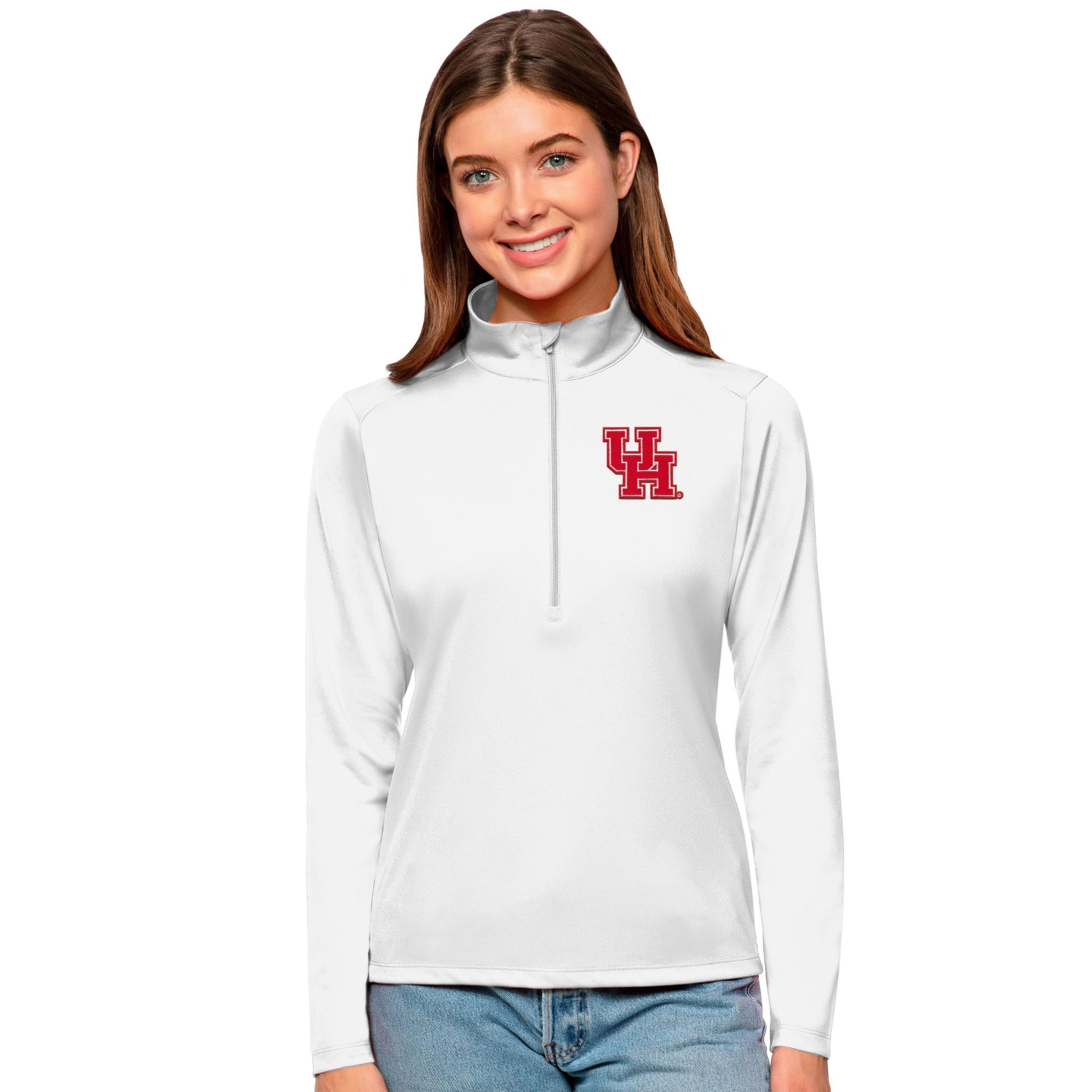 NCAA Houston Cougars Tribute Quarter-Zip Pullover Top