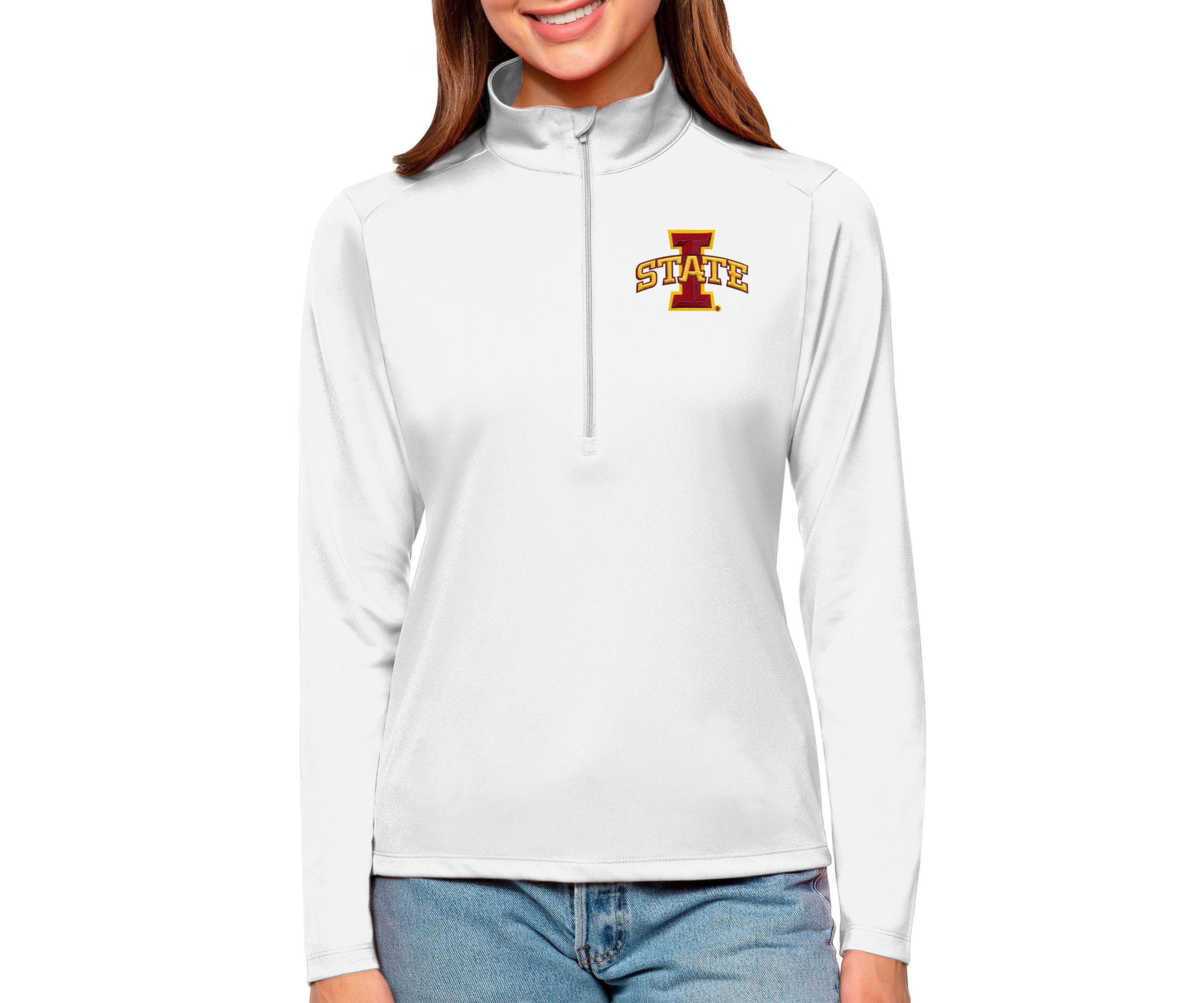NCAA Iowa State Cyclones Tribute Quarter-Zip Pullover Top
