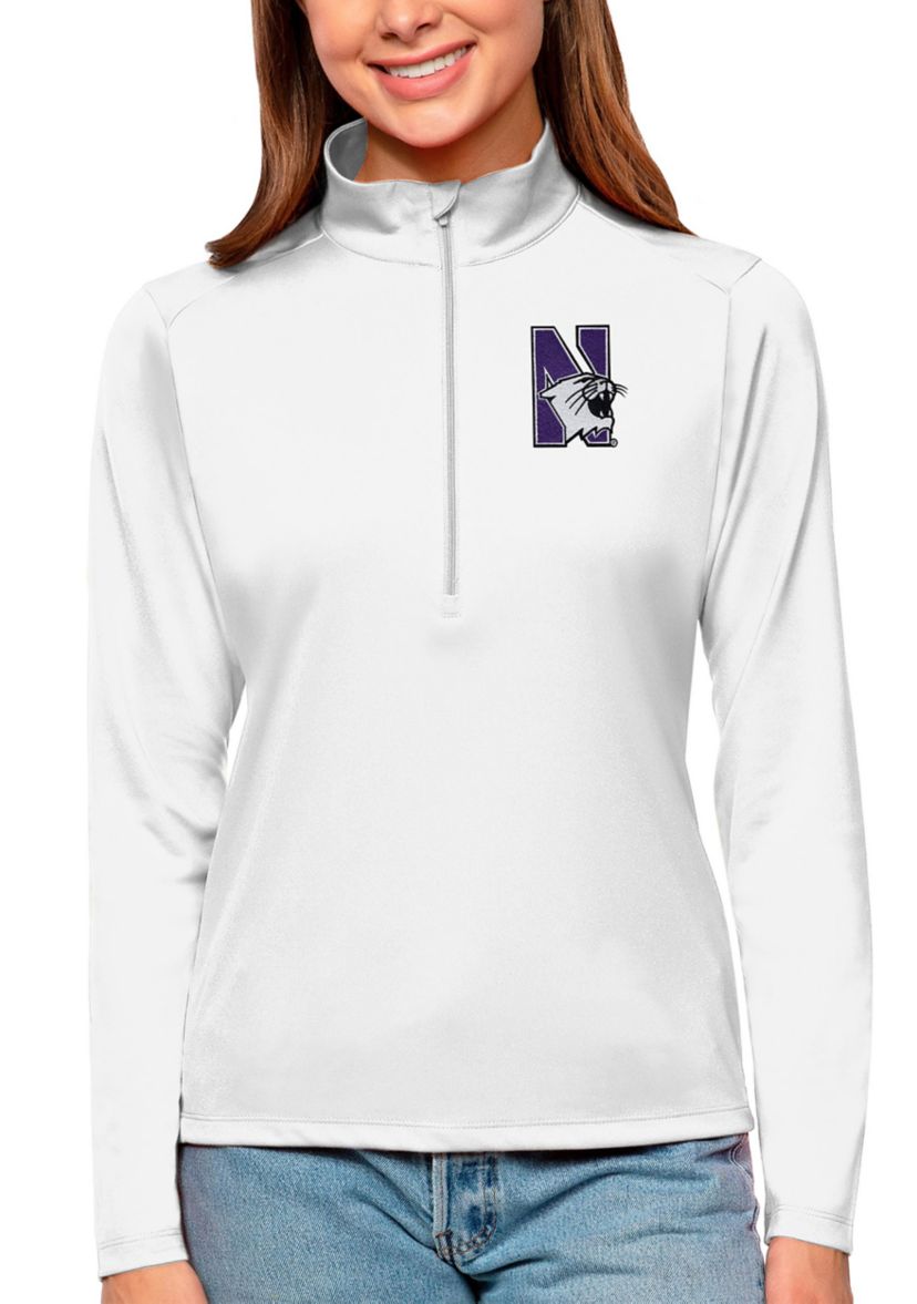 NCAA Northwestern Wildcats Tribute Quarter-Zip Pullover Top
