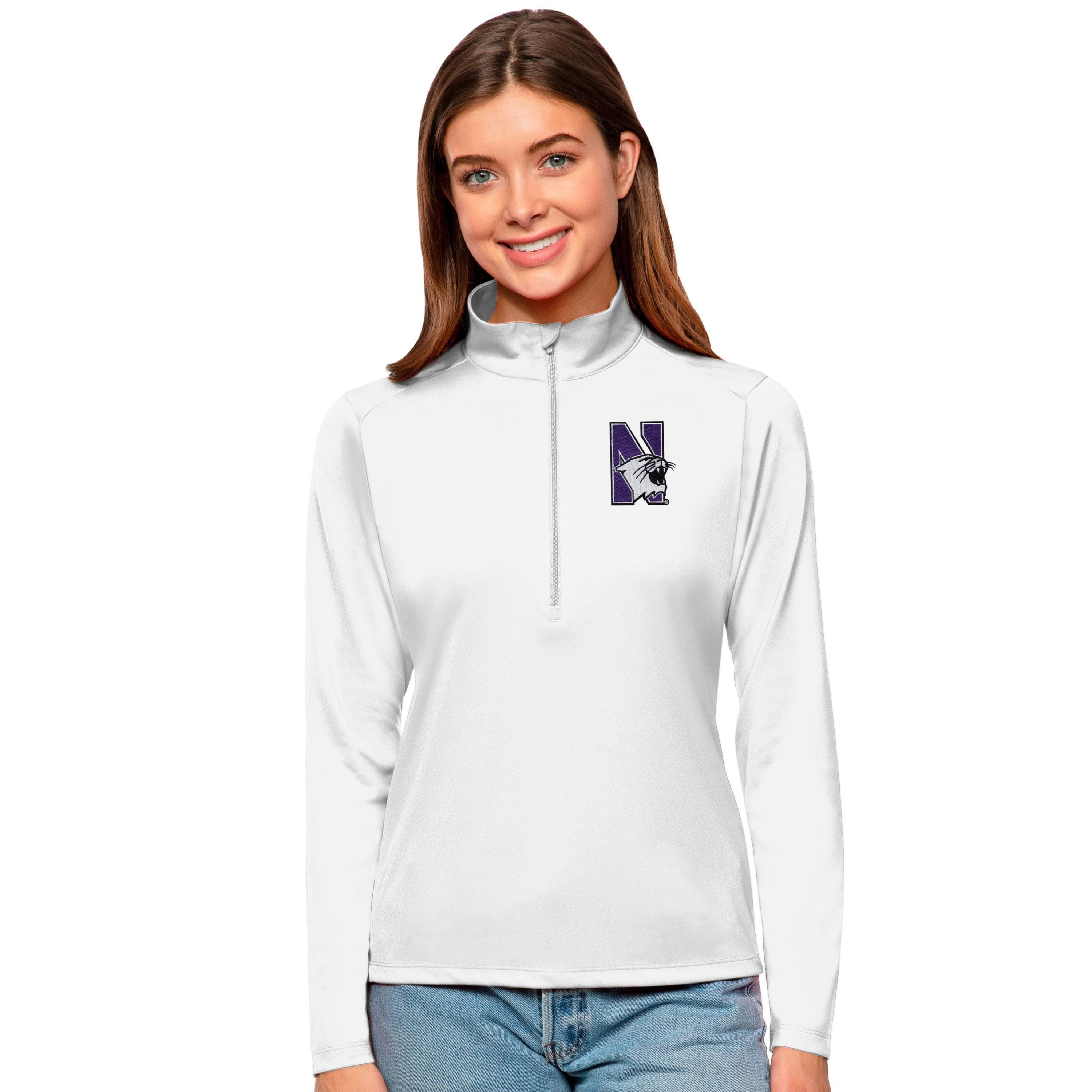 NCAA Northwestern Wildcats Tribute Quarter-Zip Pullover Top