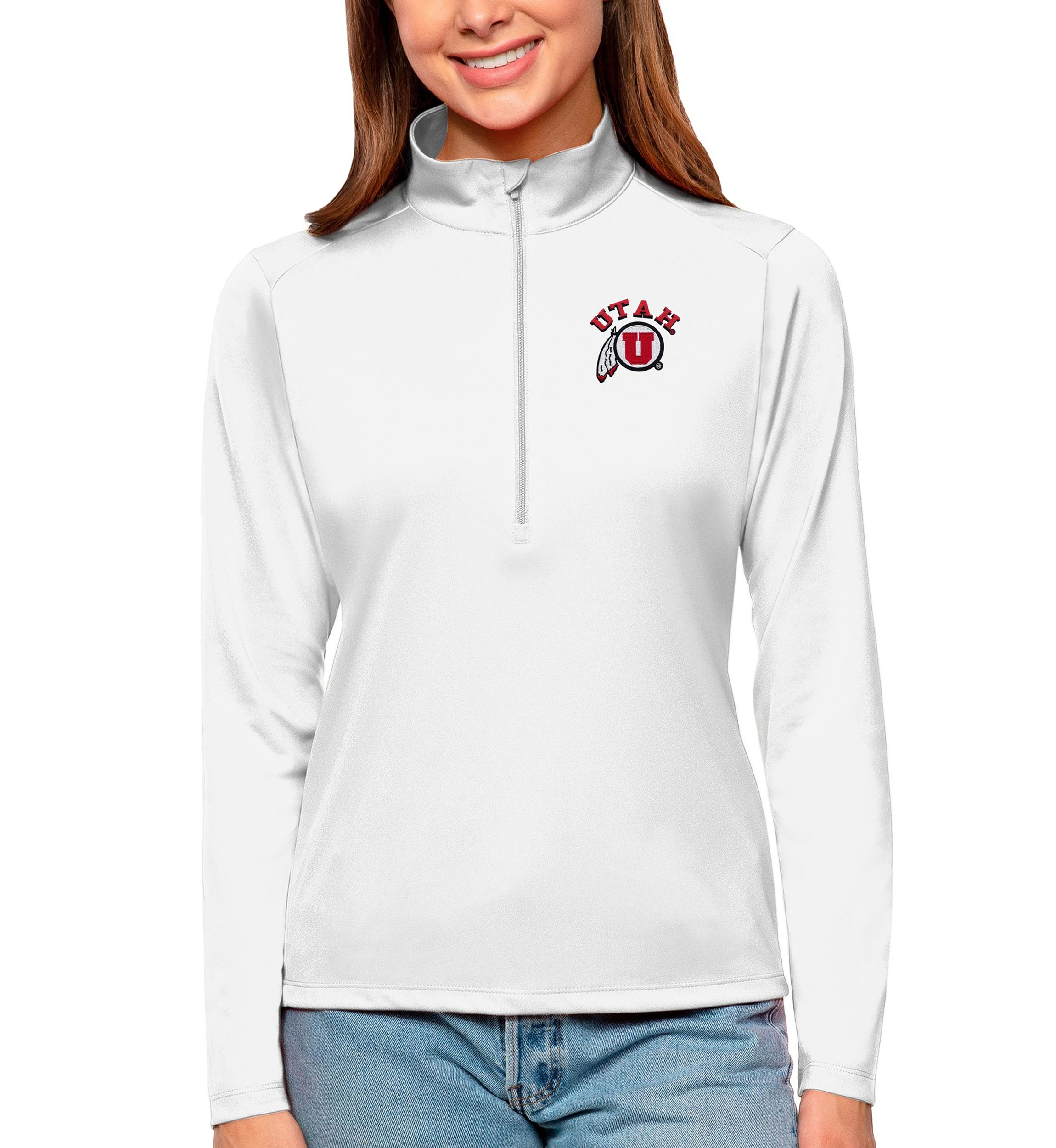 NCAA Utah Utes Tribute Quarter-Zip Pullover Top
