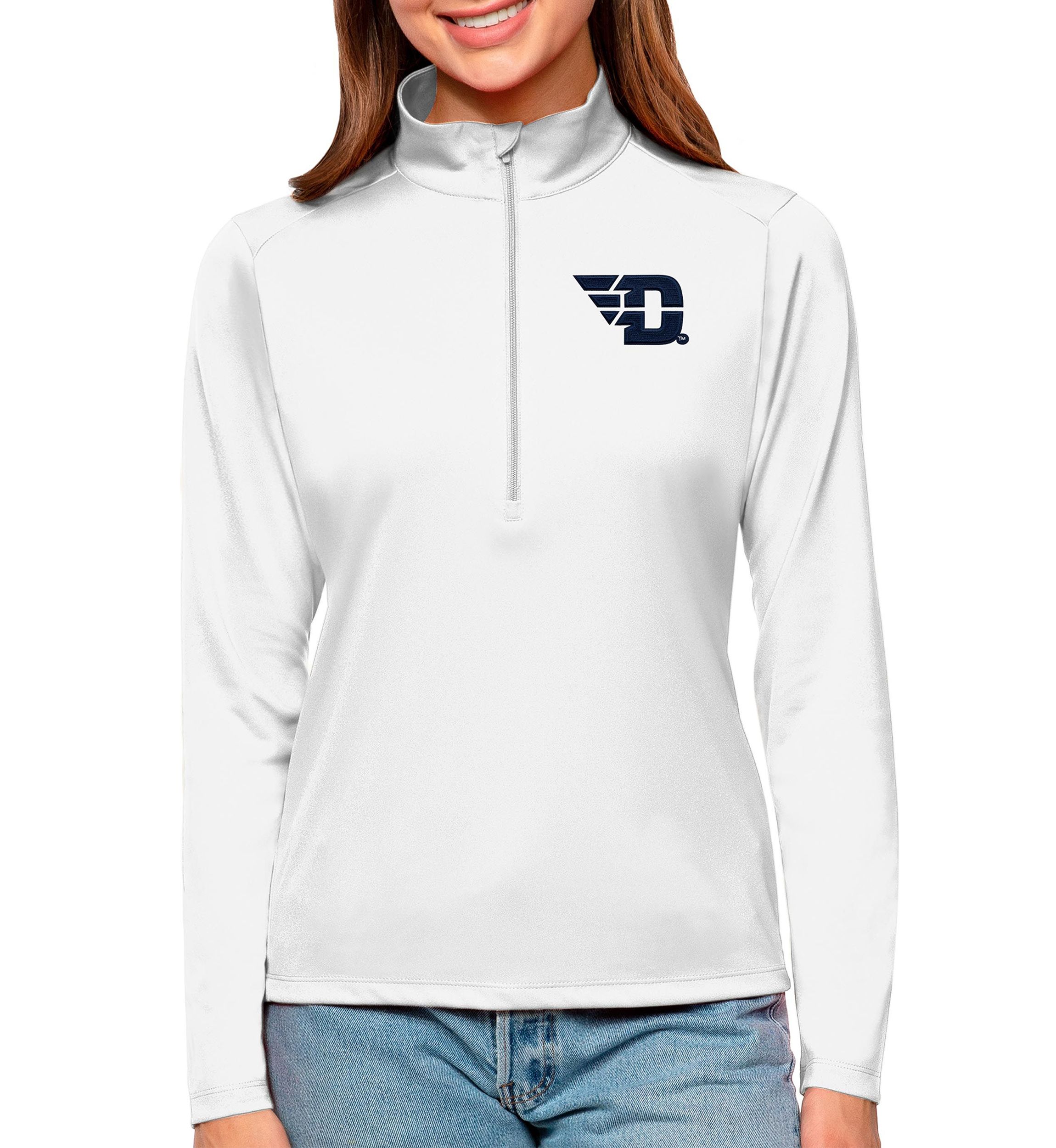 NCAA Dayton Flyers Tribute Quarter-Zip Pullover Top