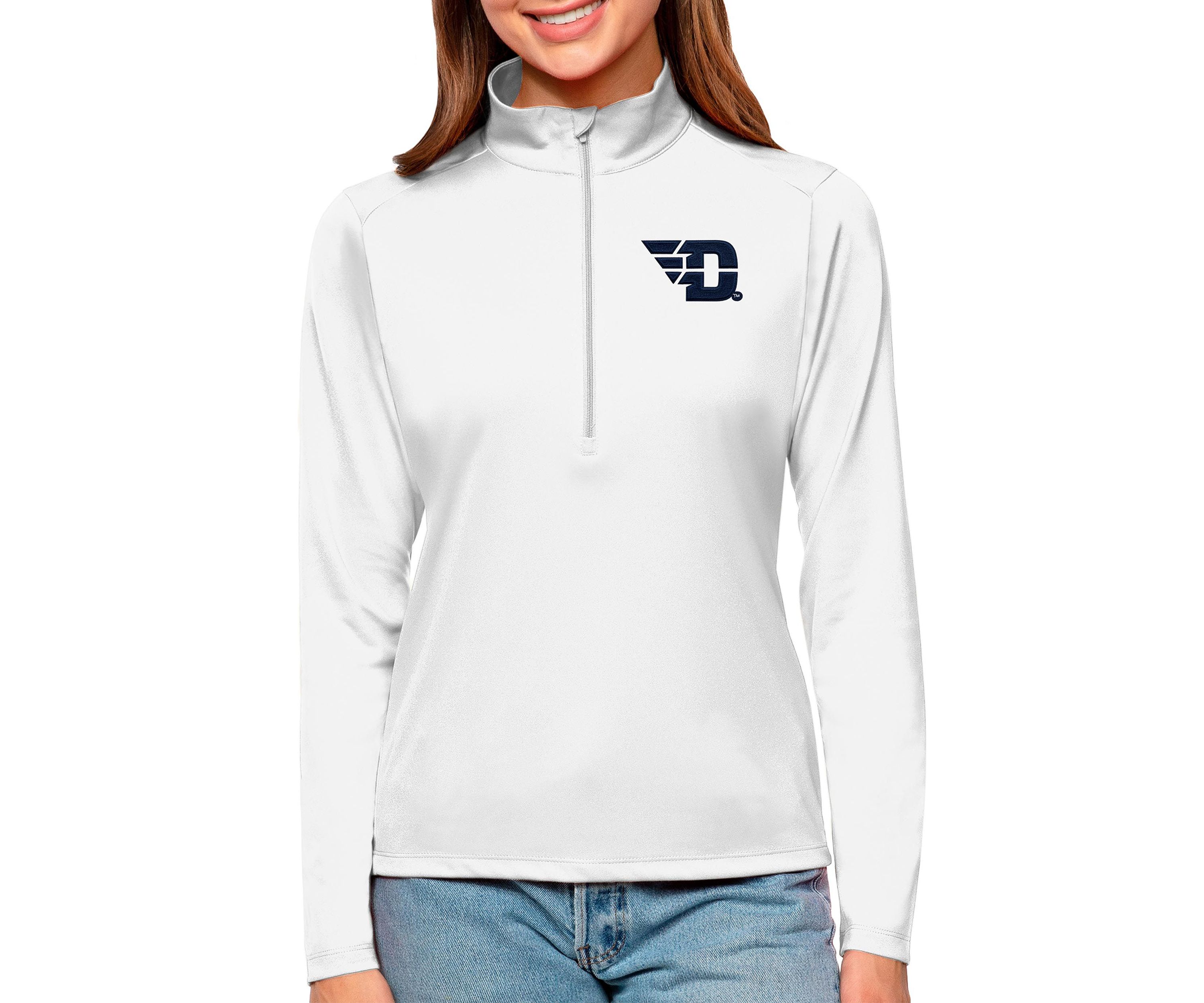 NCAA Dayton Flyers Tribute Quarter-Zip Pullover Top