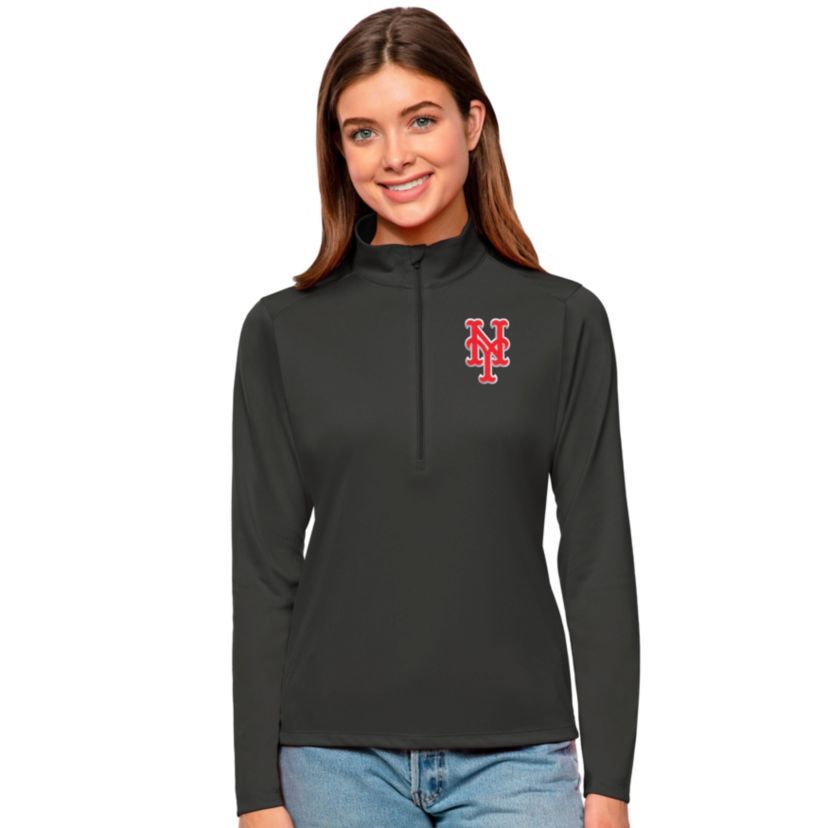 MLB New York Mets Tribute Quarter-Zip Pullover Top