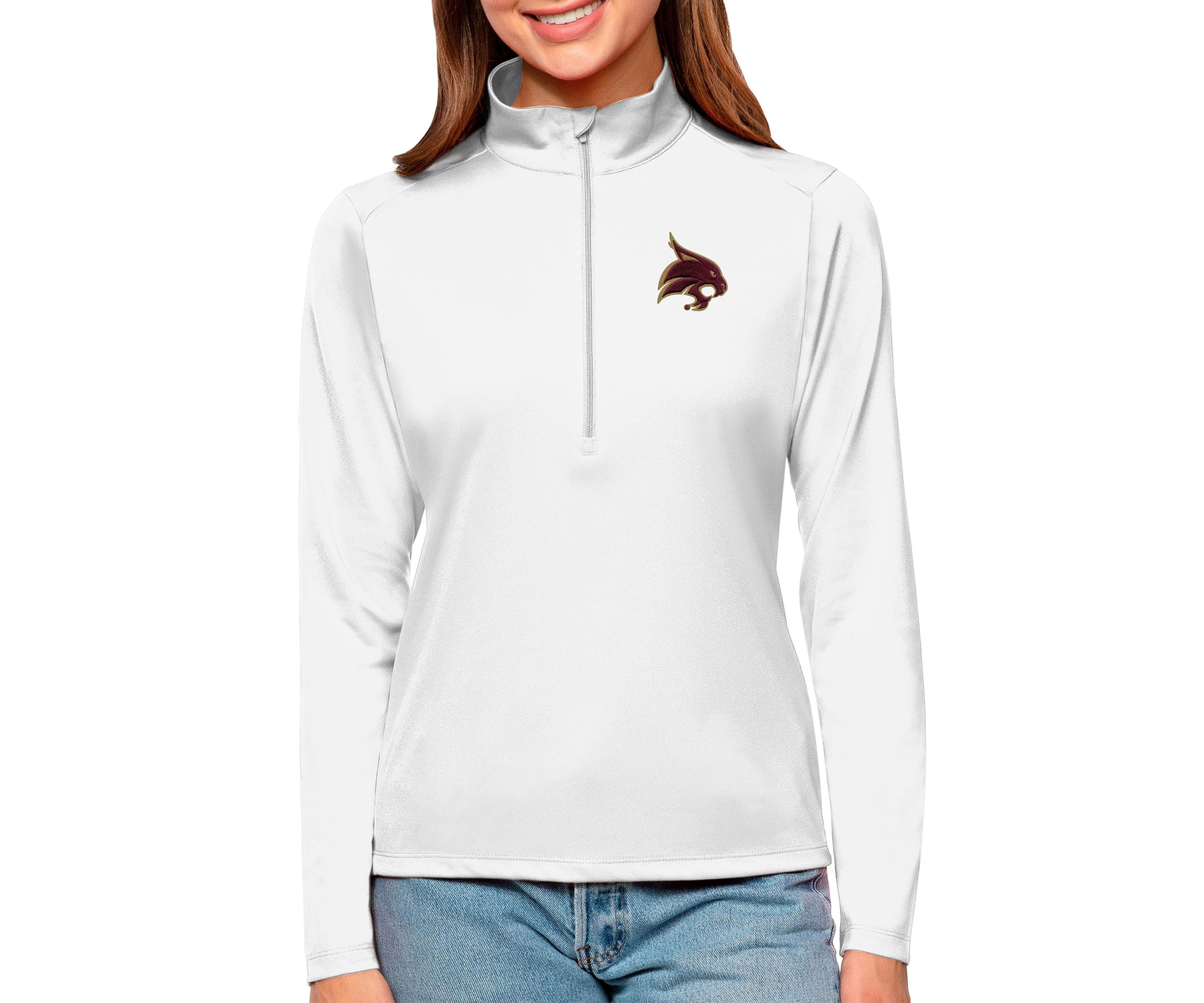 Texas Tech Red Raiders NCAA Texas State Bobcats Womens Tribute Pullover