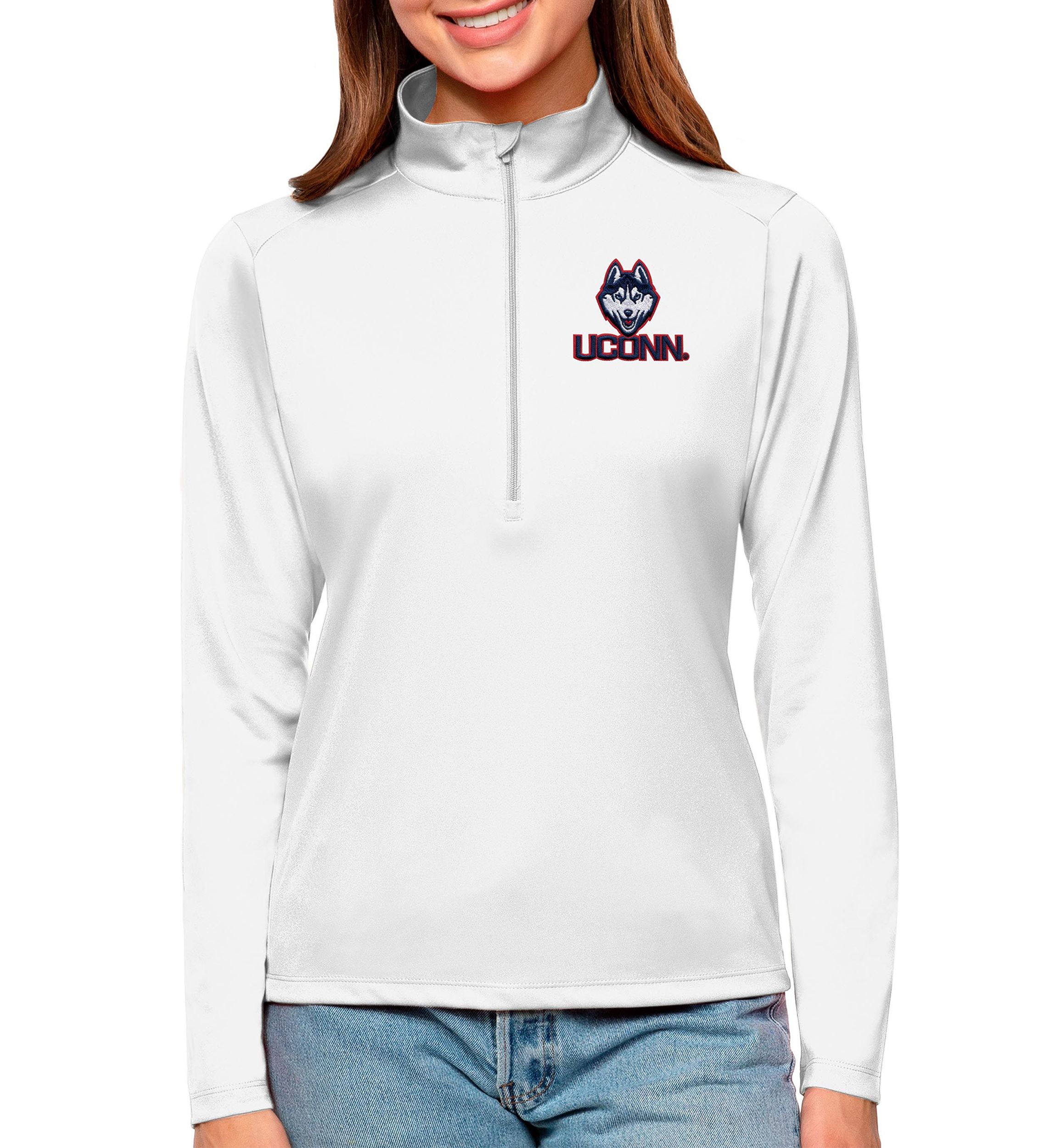 Connecticut Huskies NCAA UConn Huskies Tribute Quarter-Zip Pullover Top