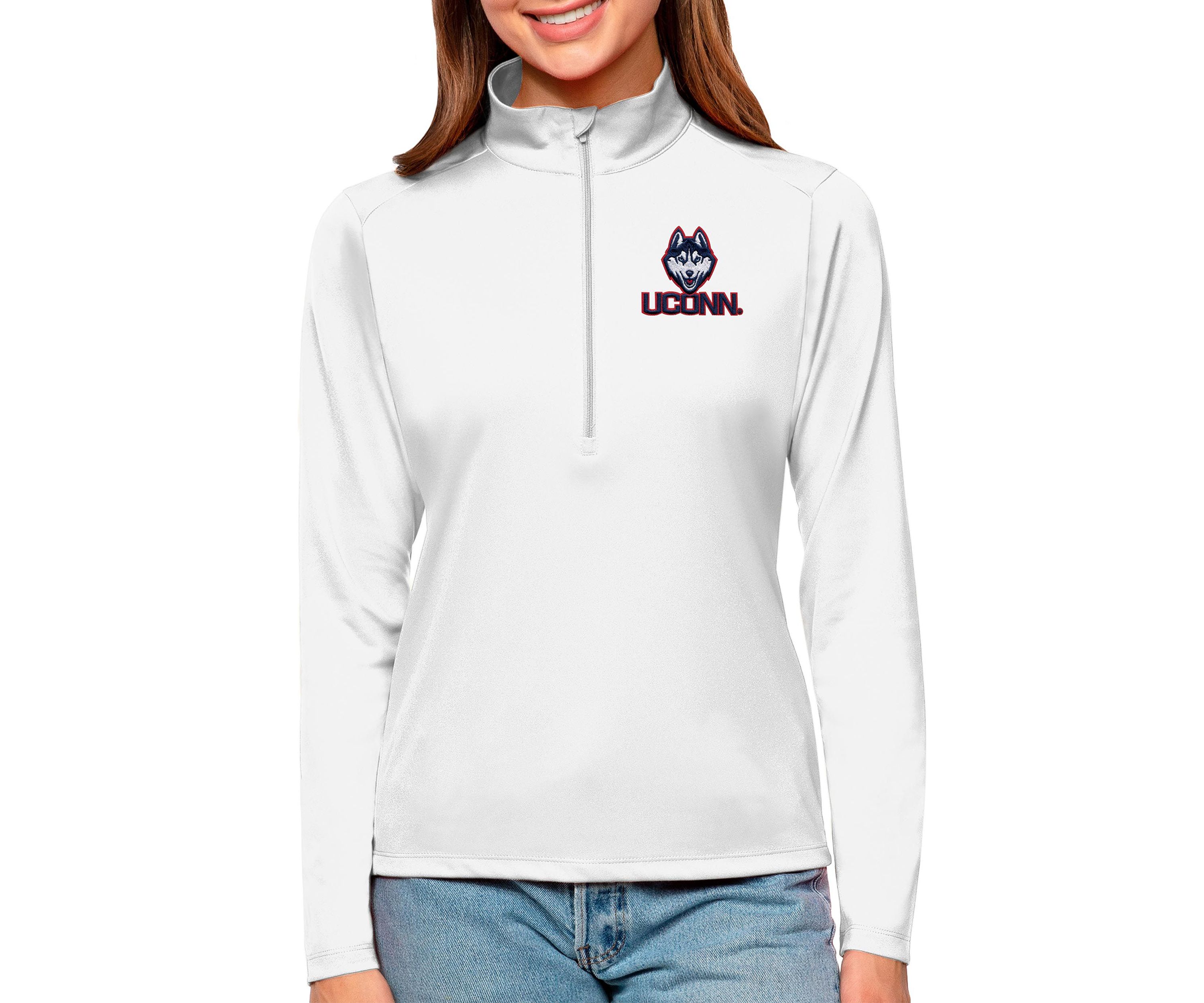 Connecticut Huskies NCAA UConn Huskies Tribute Quarter-Zip Pullover Top