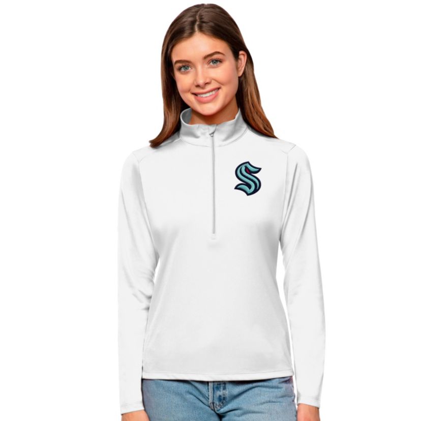 NHL Seattle Kraken Tribute Quarter-Zip Pullover Top