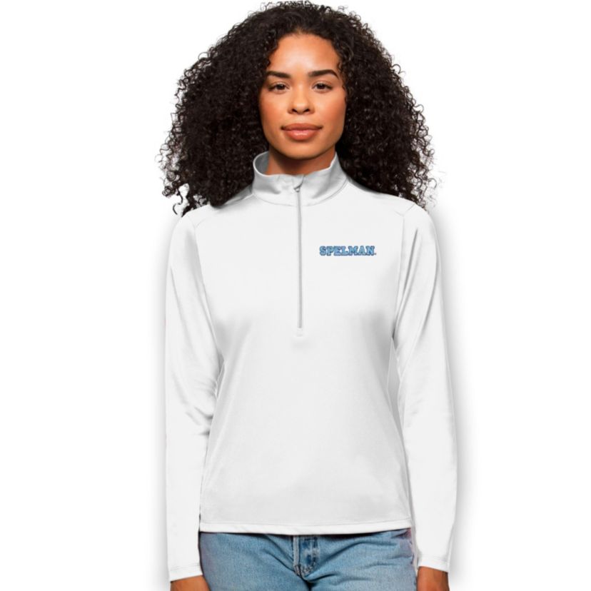 Spelman College Jaguars NCAA Spelman NCAA Jaguars Tribute Quarter-Zip Pullover Top