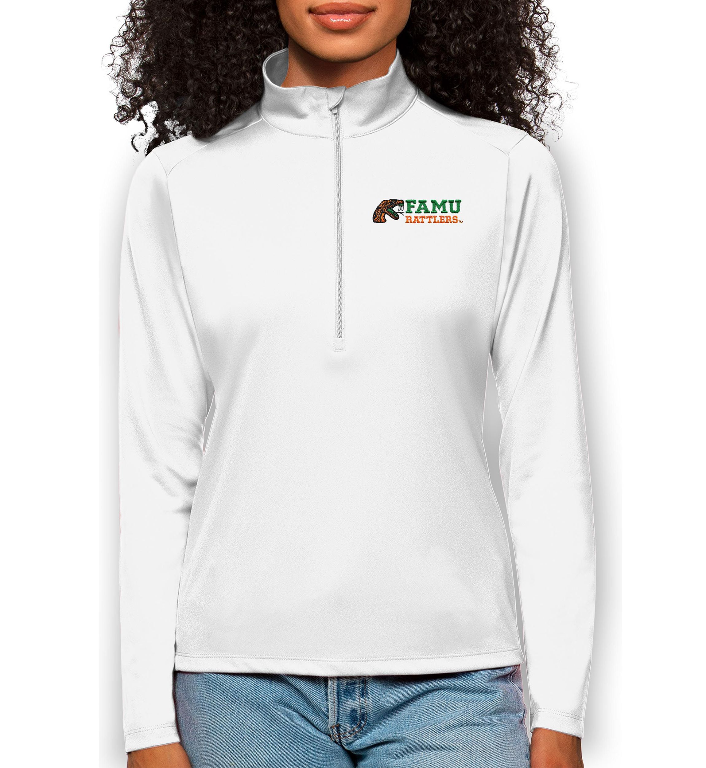 NCAA Florida A&M Rattlers Tribute Quarter-Zip Pullover Top