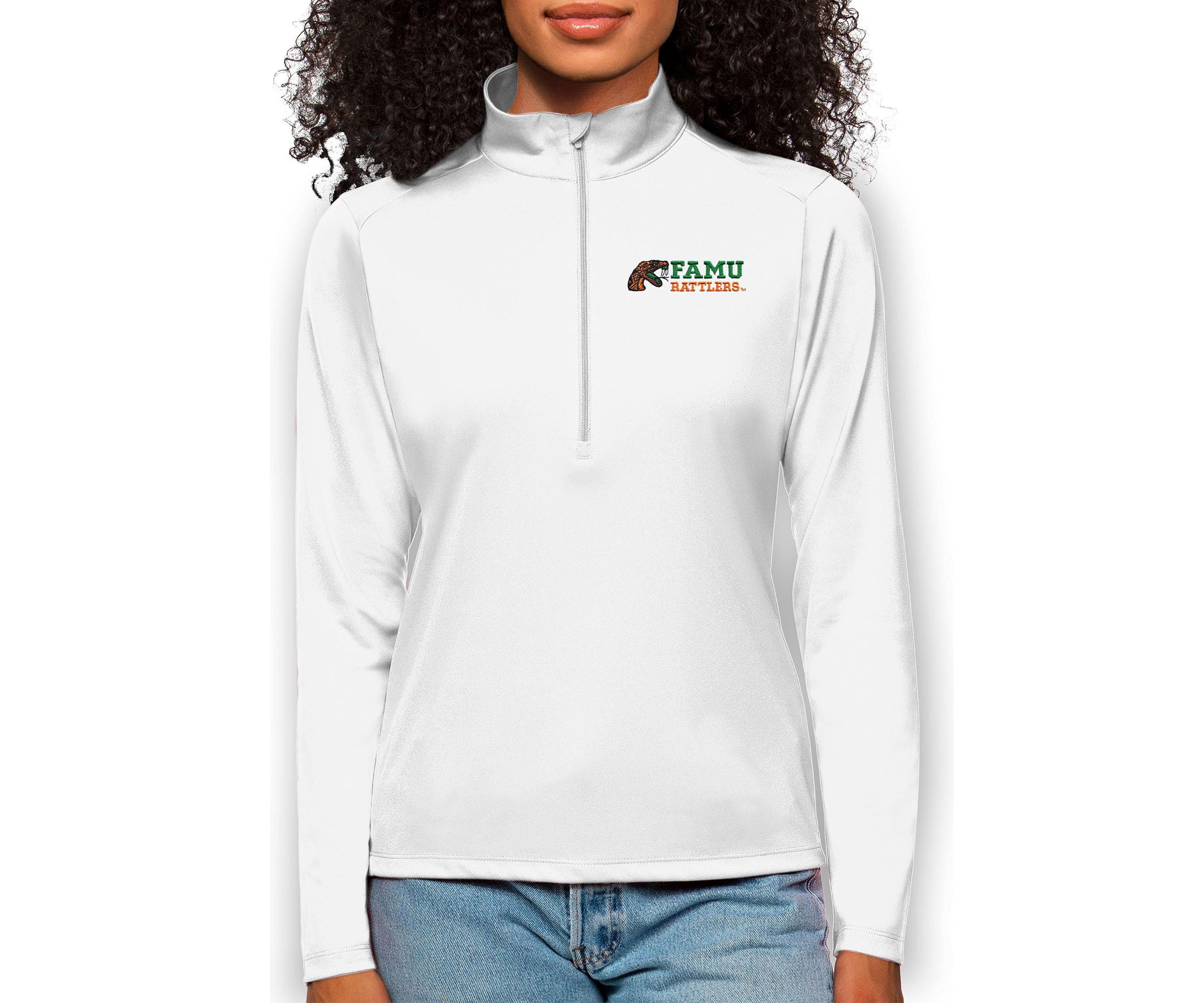 NCAA Florida A&M Rattlers Tribute Quarter-Zip Pullover Top