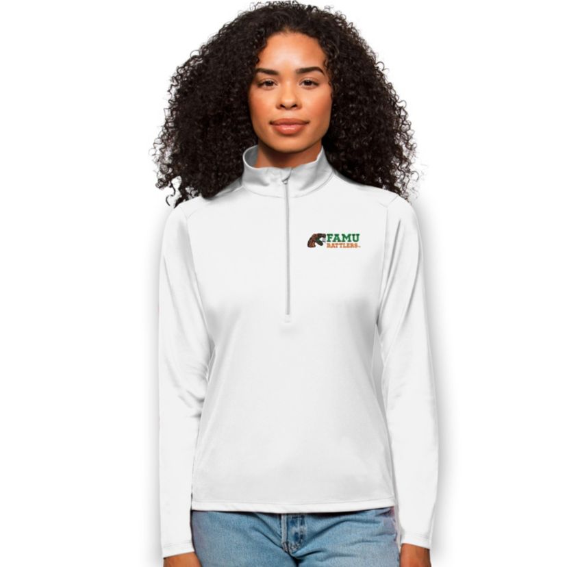 NCAA Florida A&M Rattlers Tribute Quarter-Zip Pullover Top