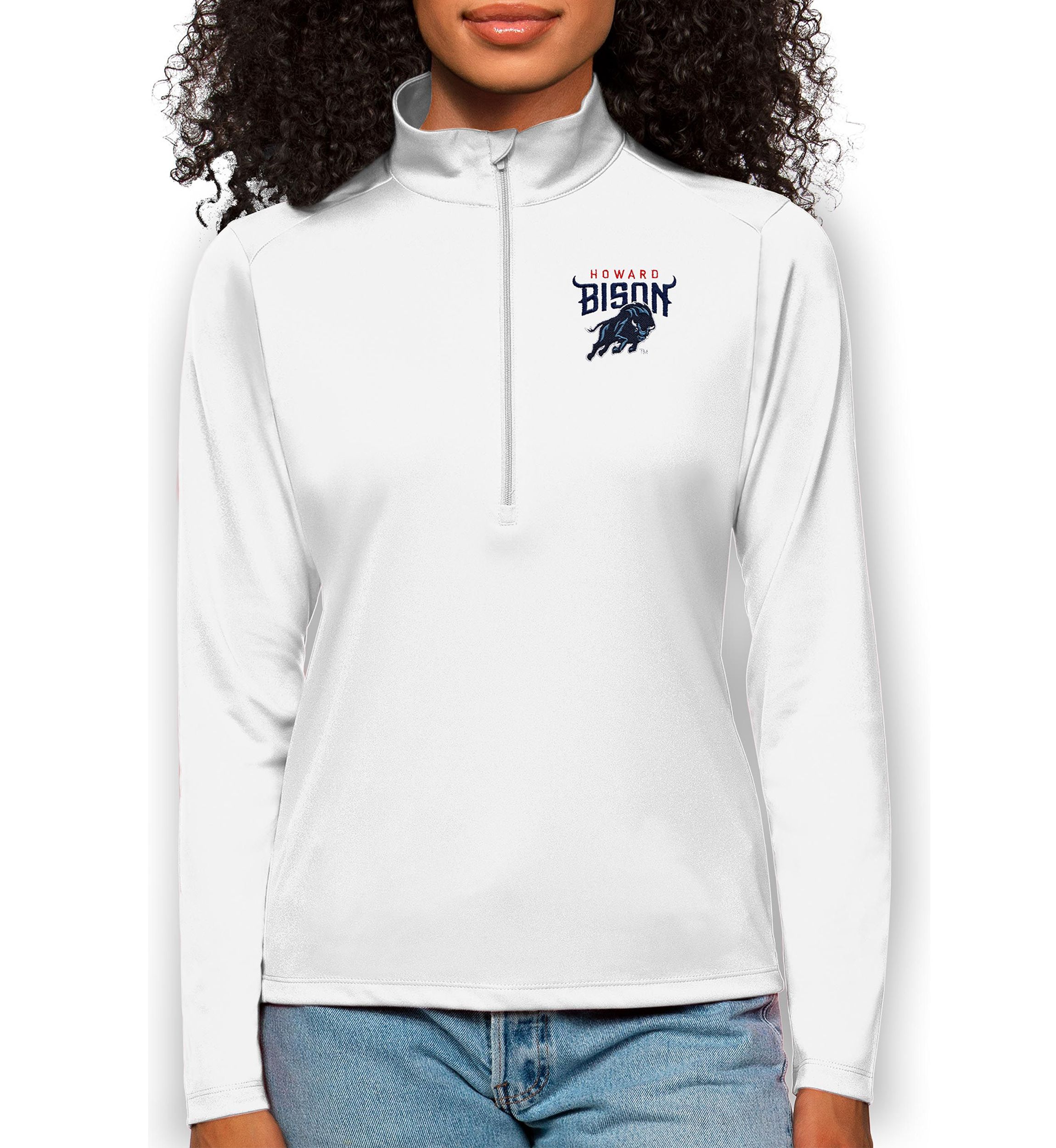 NCAA Howard Bison Tribute Quarter-Zip Pullover Top