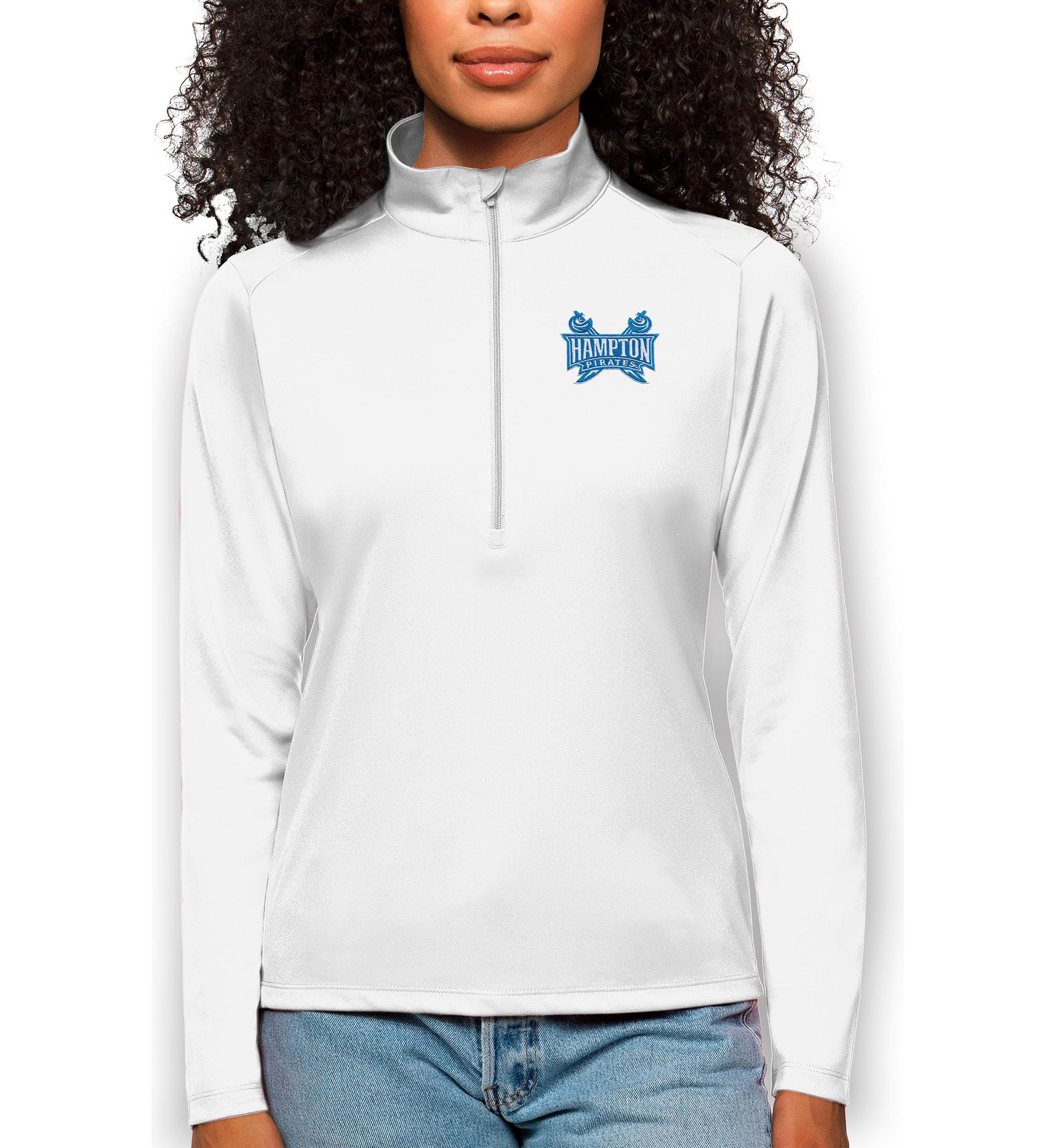 NCAA Hampton Pirates Tribute Quarter-Zip Pullover Top