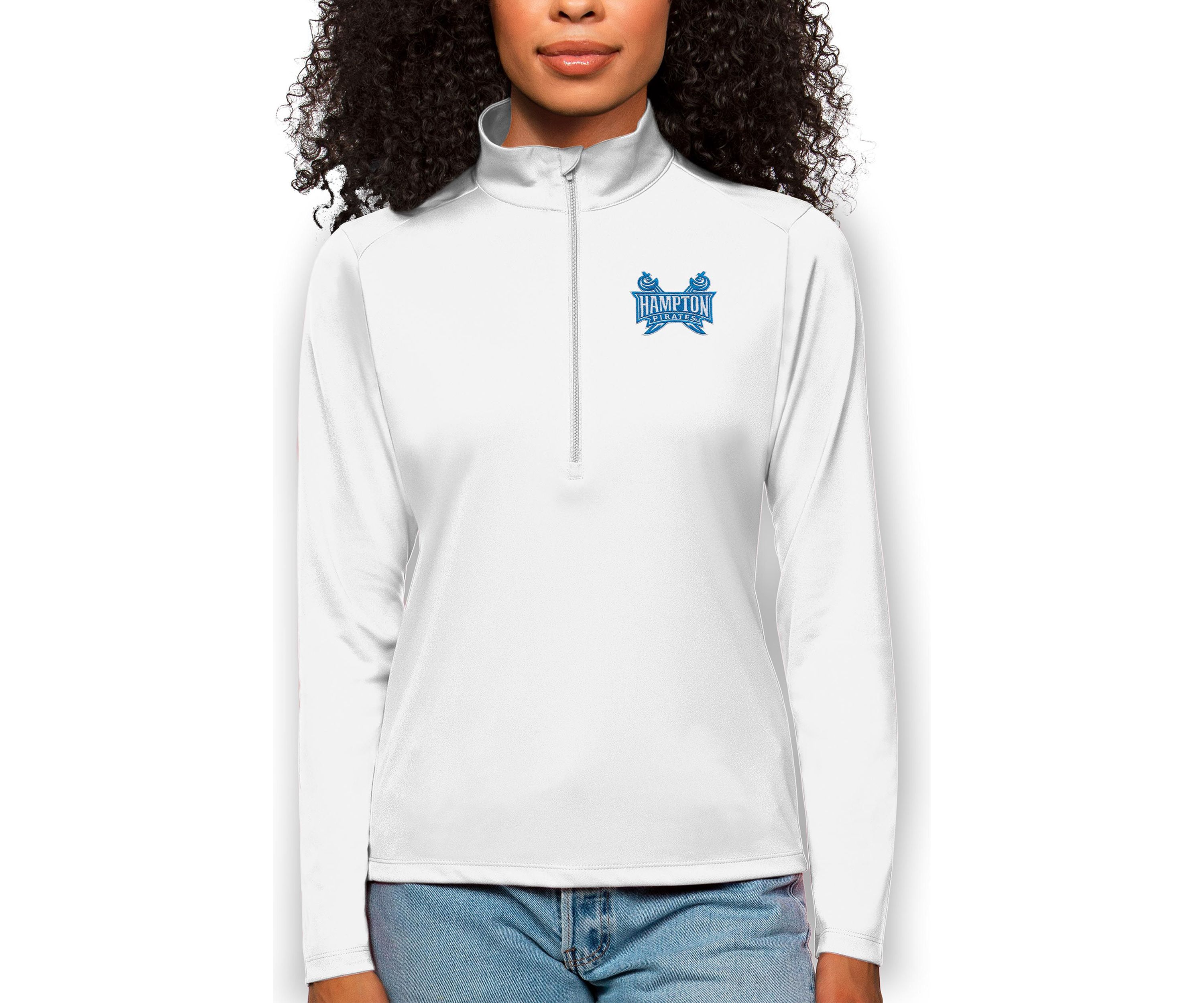 NCAA Hampton Pirates Tribute Quarter-Zip Pullover Top