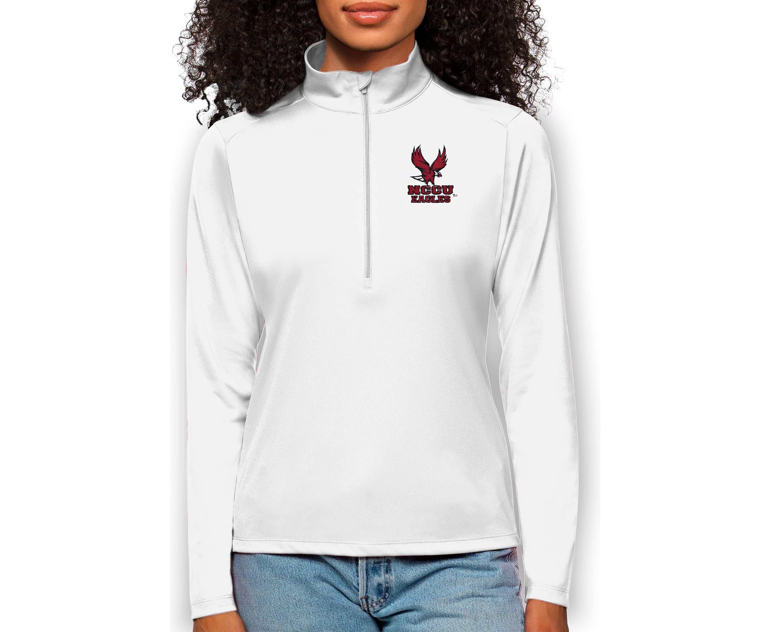 NC Central Eagles NCAA North Carolina Central Eagles Tribute Quarter-Zip Pullover Top