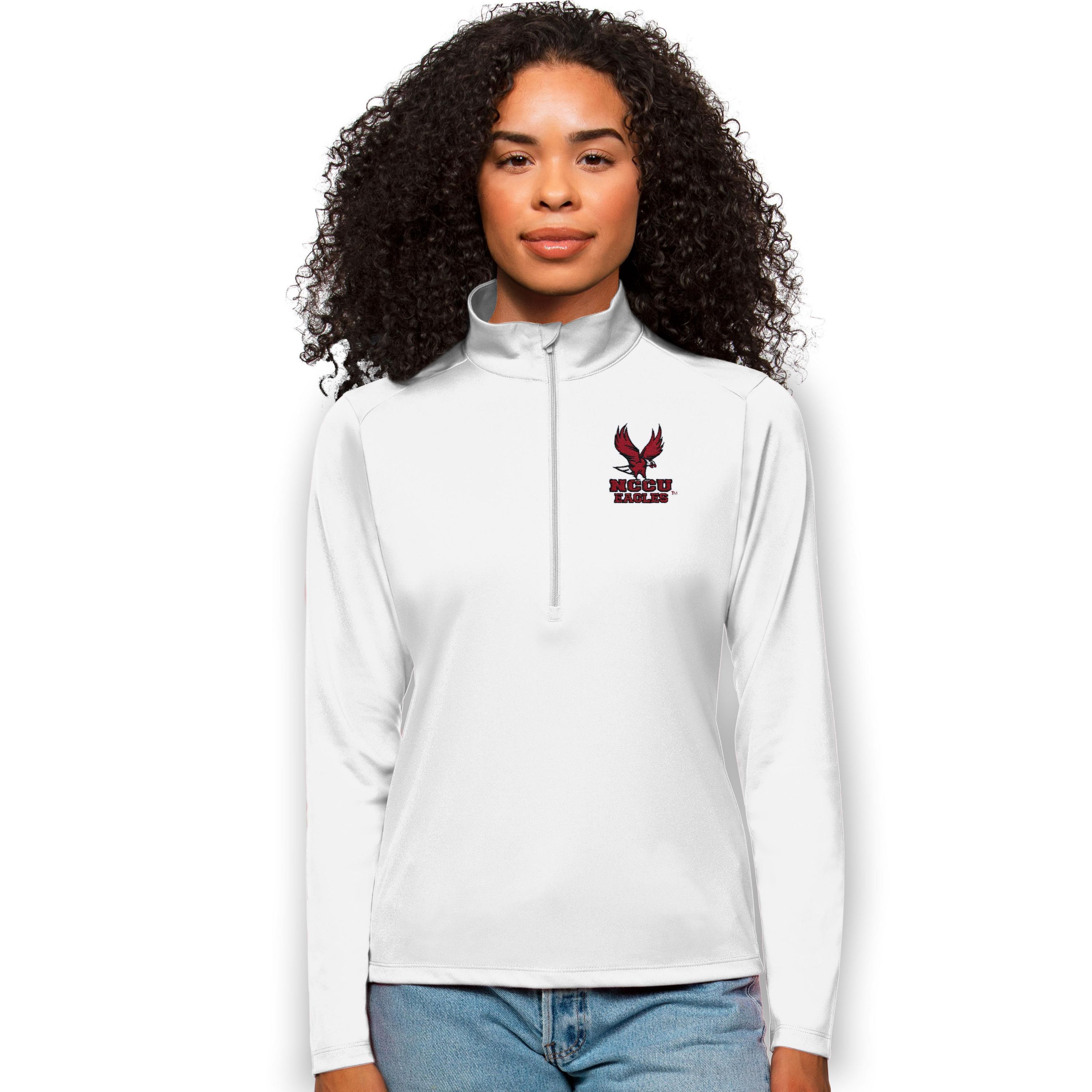 NC Central Eagles NCAA North Carolina Central Eagles Tribute Quarter-Zip Pullover Top