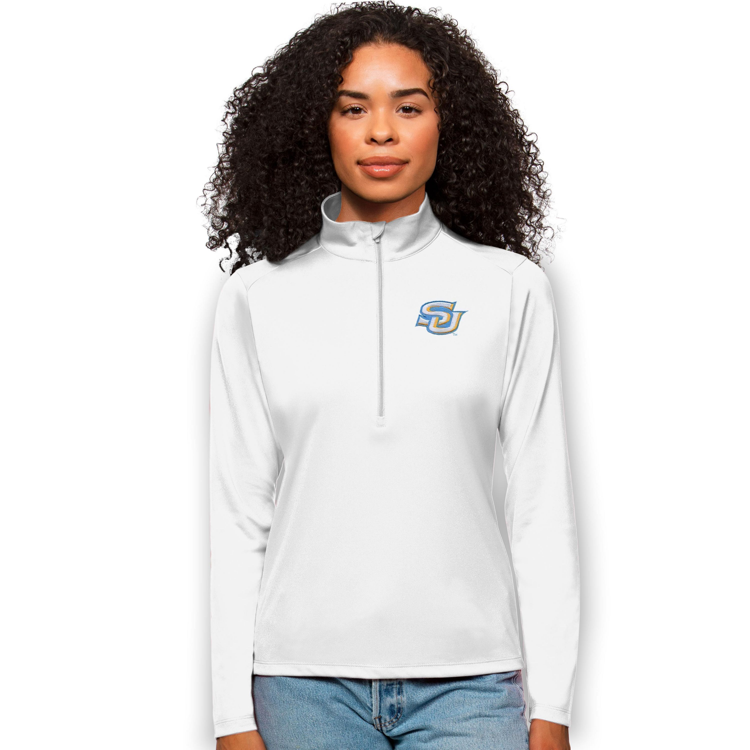 NCAA Southern University Jaguars Tribute Quarter-Zip Pullover Top