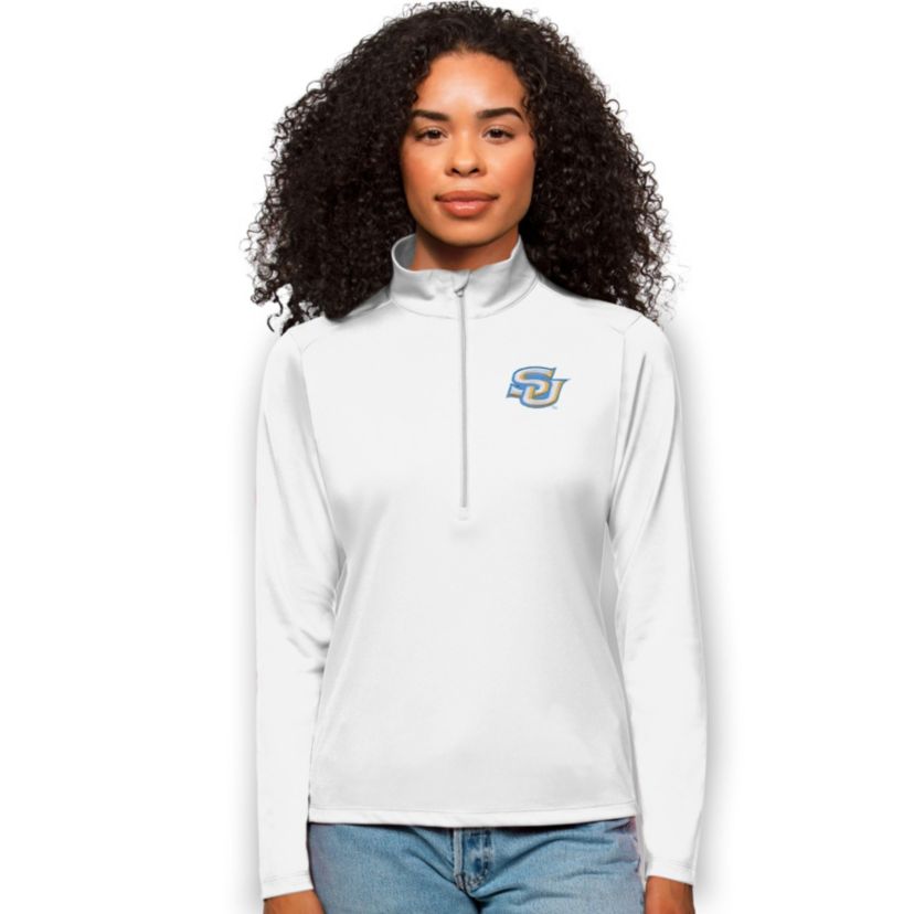 NCAA Southern University Jaguars Tribute Quarter-Zip Pullover Top